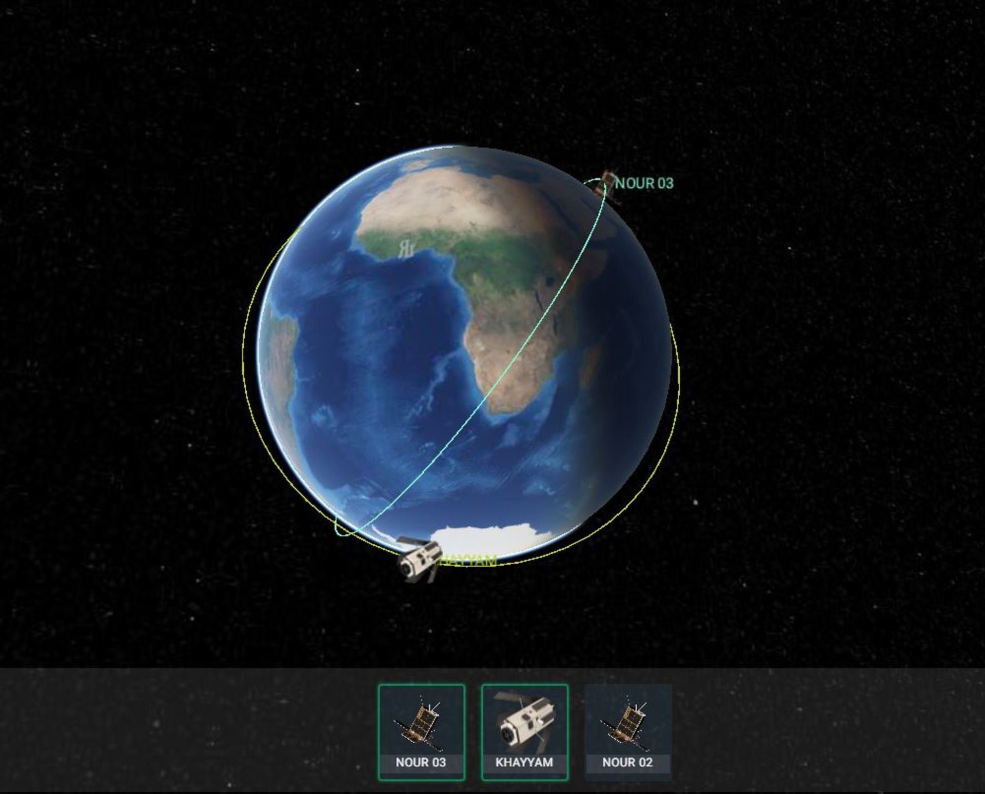 ماهواره‌های فعال ایران در مدار زمین