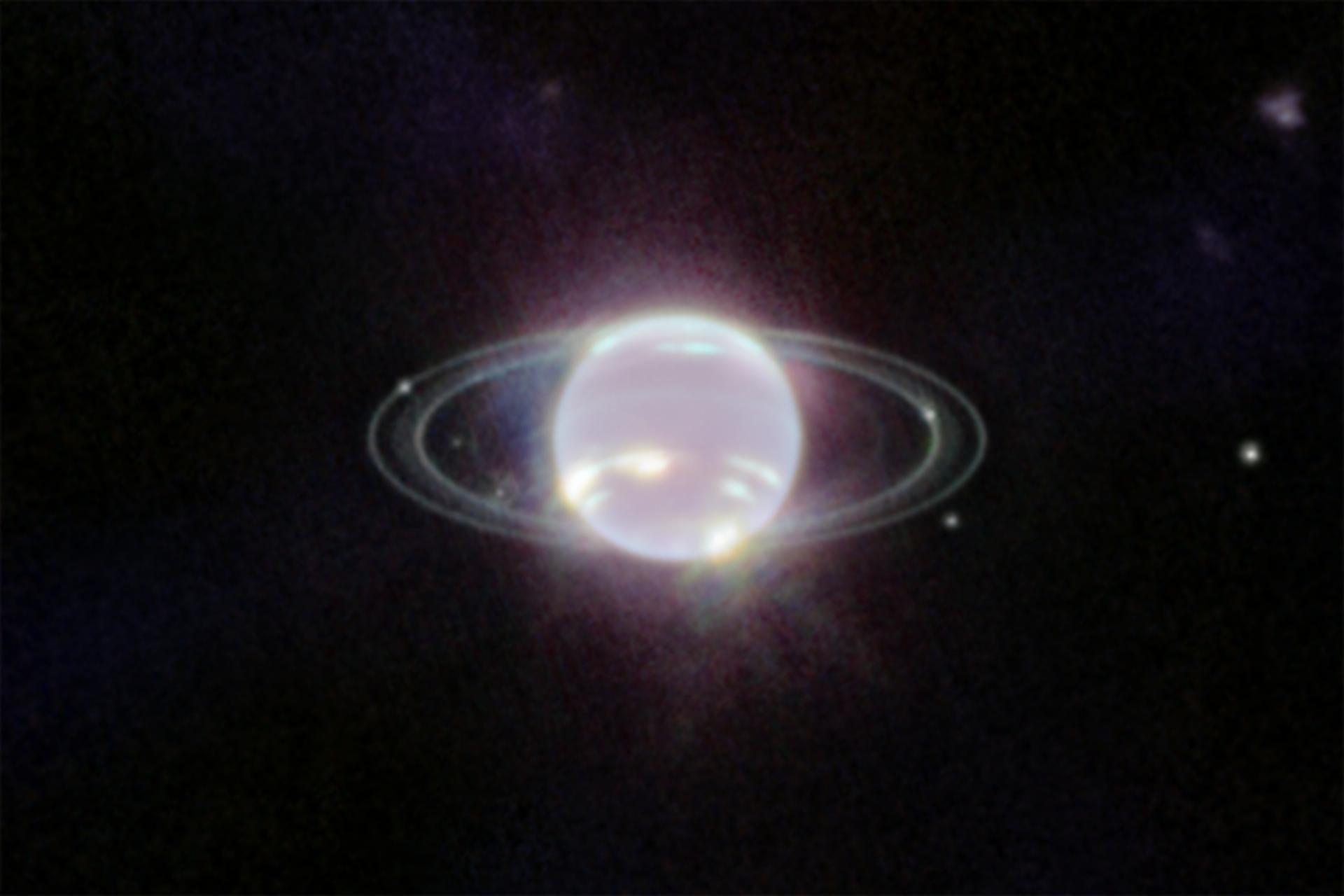شکوه حلقه‌های نپتون از چشم‌های تلسکوپ جیمز وب