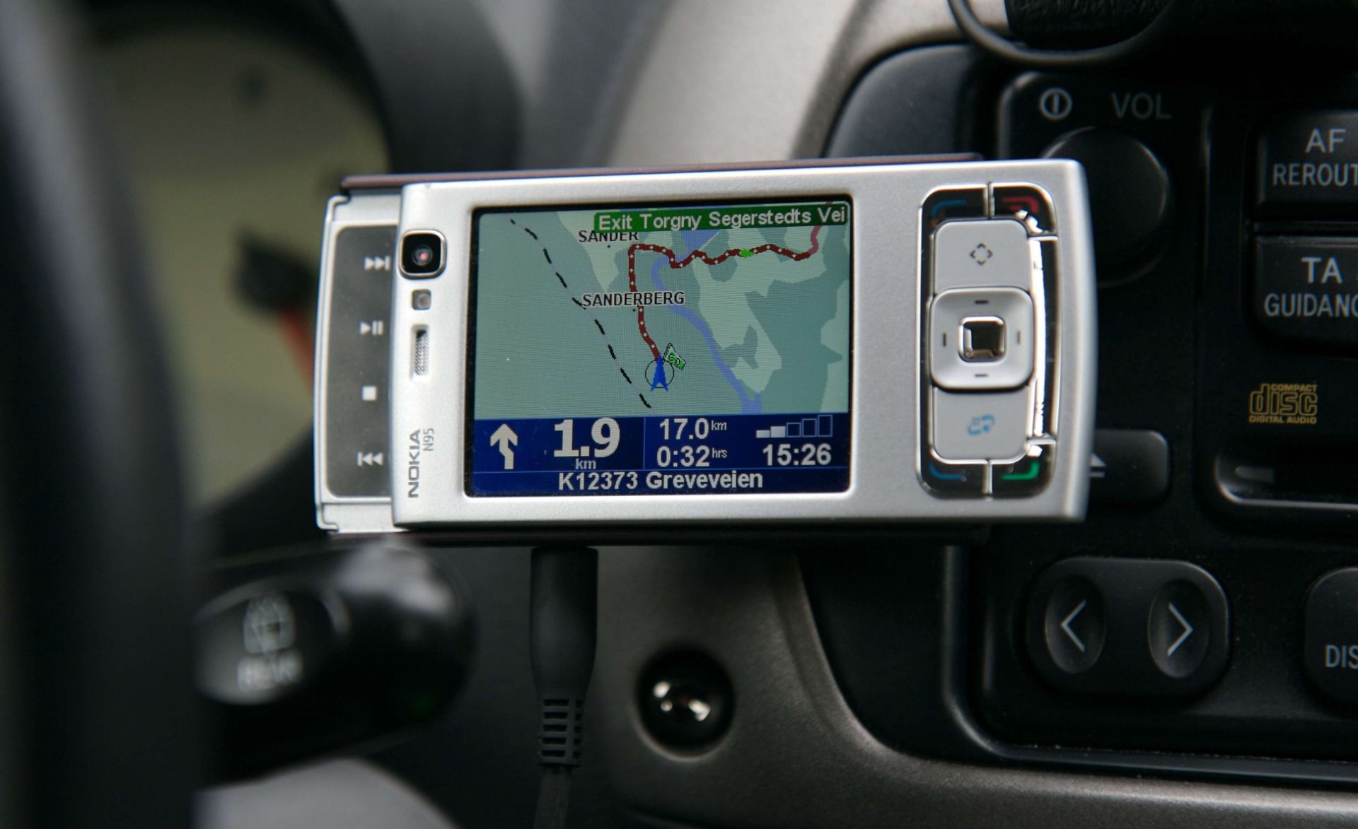 گوشی نوکیا N95  با قابلیت GPS