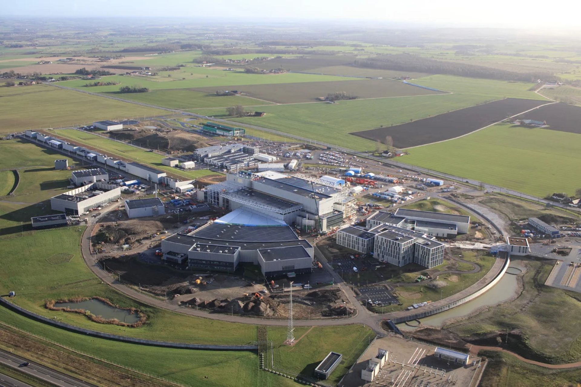 نمای هوایی از مجموعه ESS در سوئد