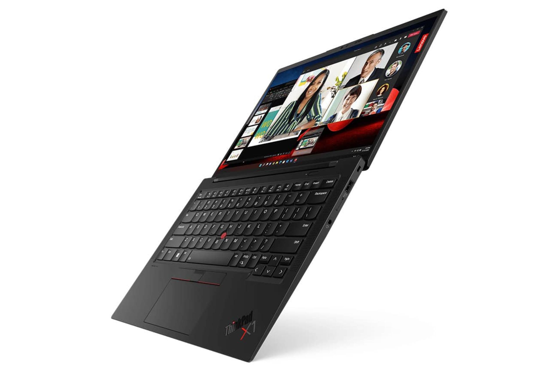 لپ تاپ لنوو تینک پد ایکس وان ThinkPad X1 Carbon در حالت ۱۸۰ درجه