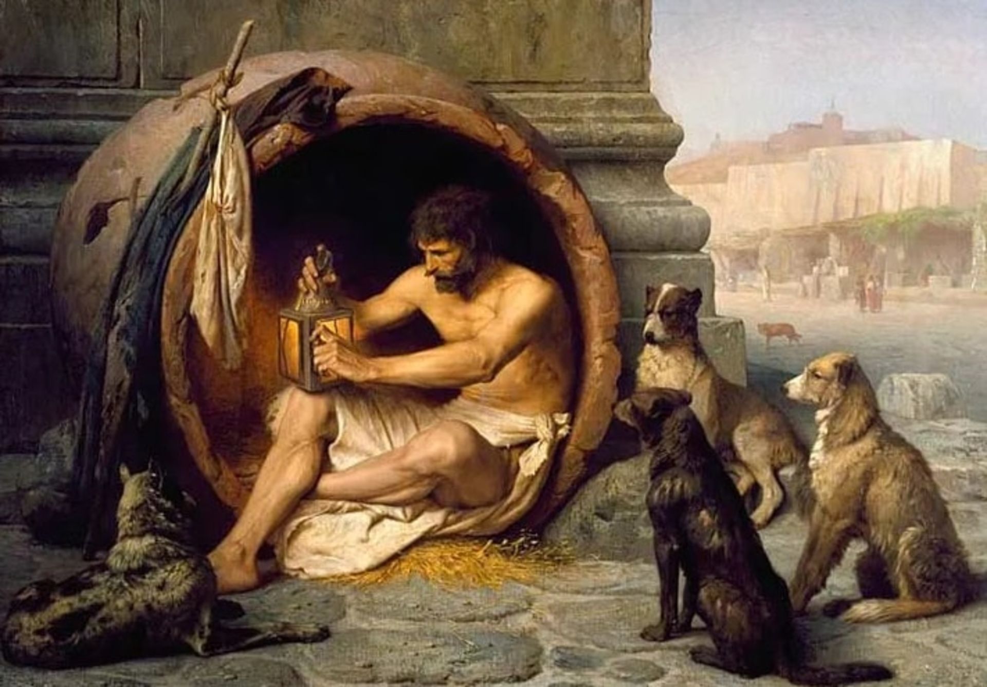 دیوژن در بشکه