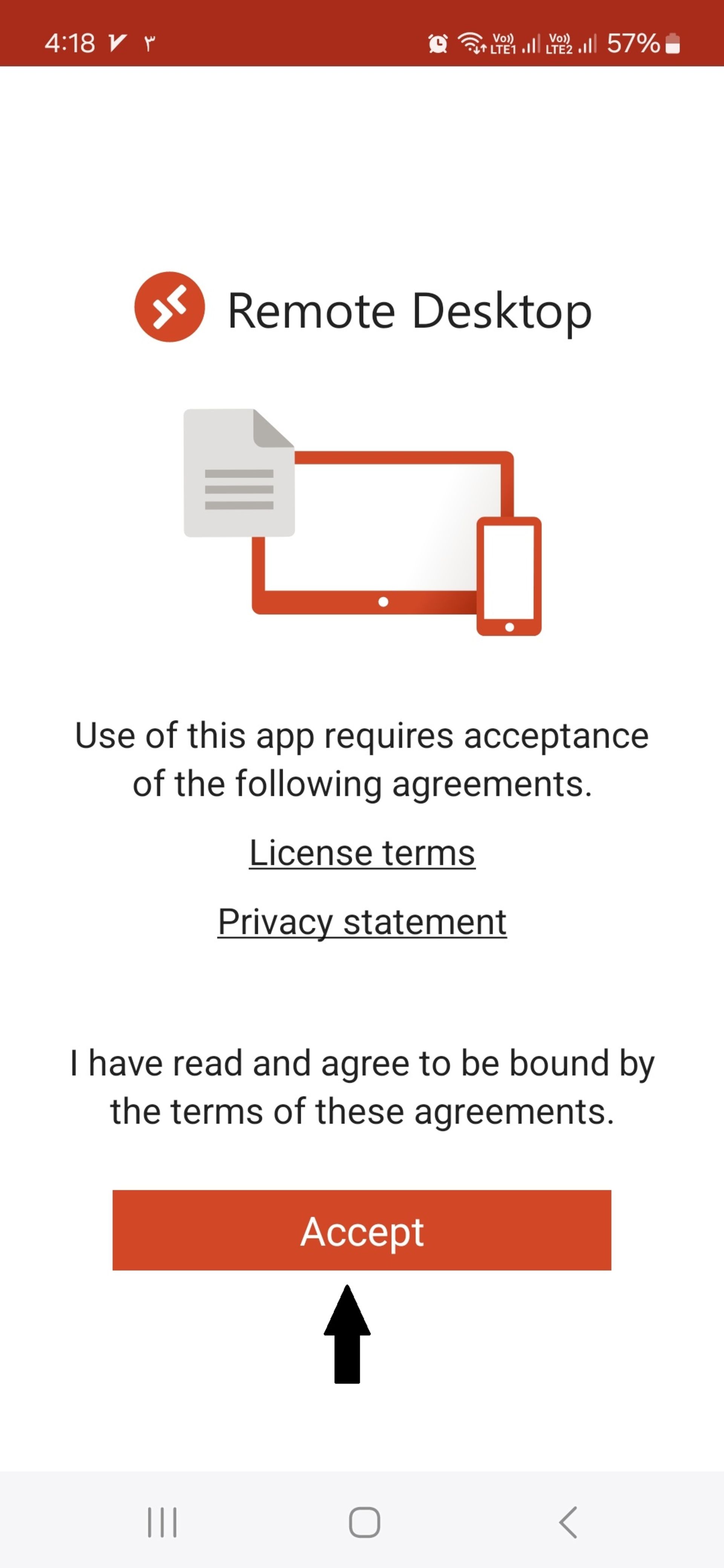 نصب Microsoft Remote Desktop روی گوشی