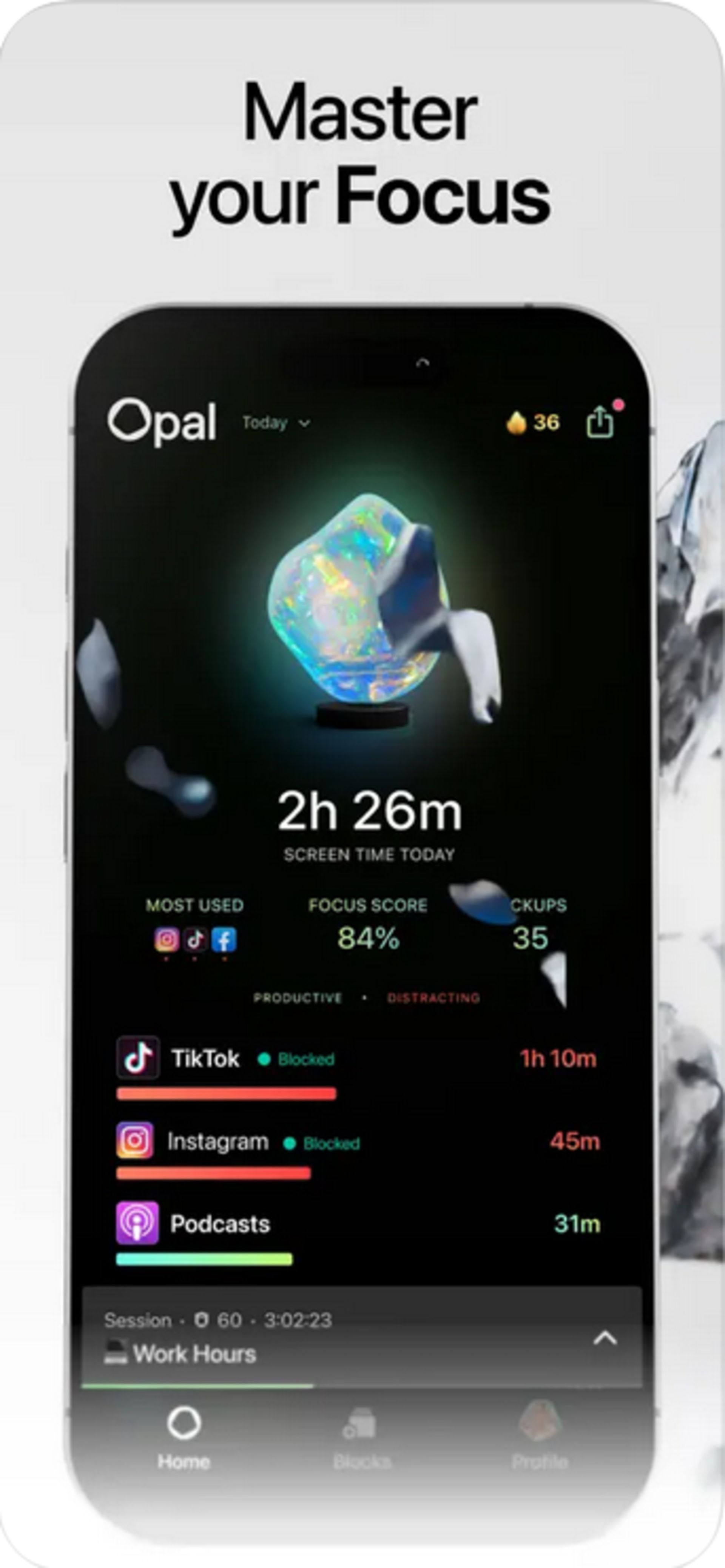 اپلیکیشن Opal: Screen Time Control