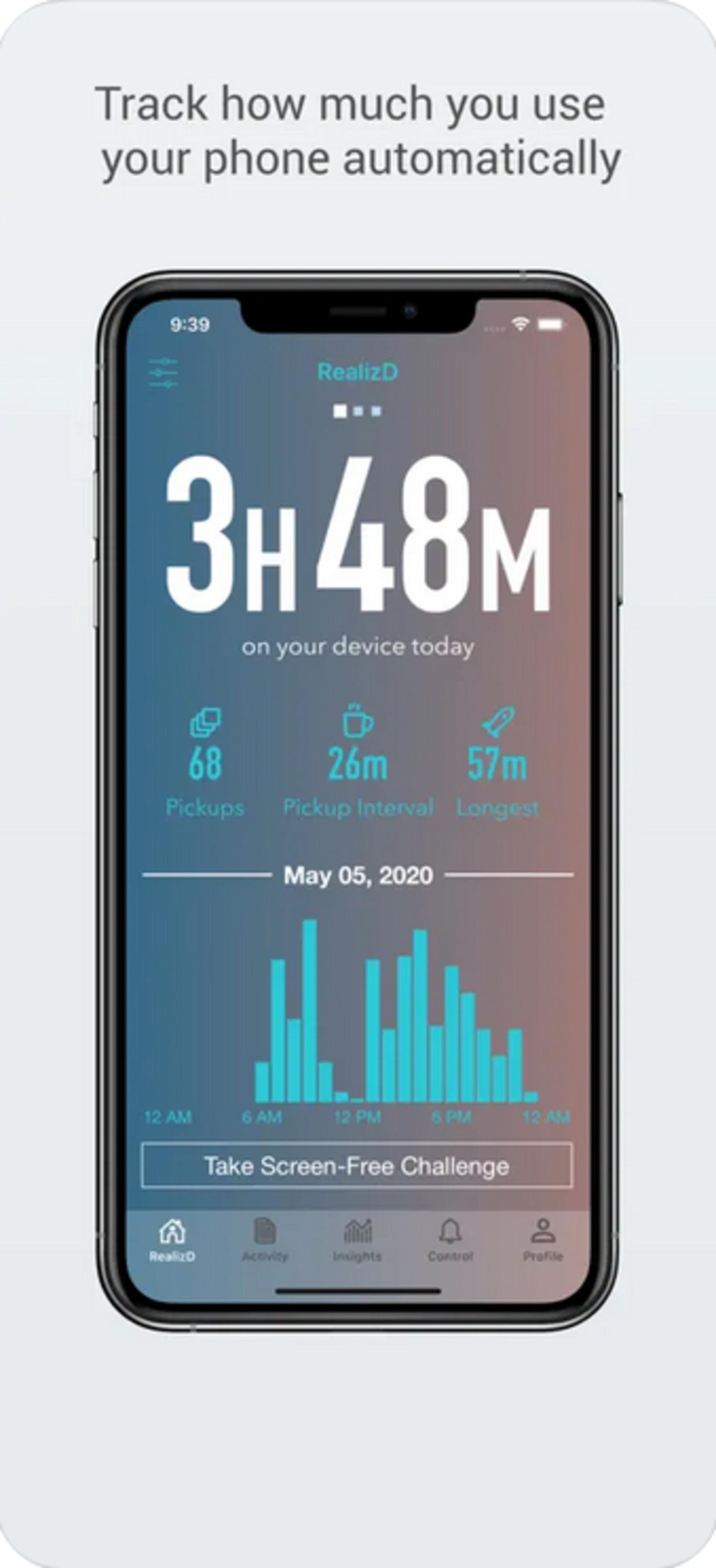 اپلیکیشن RealizD – Screen Time Tracker
