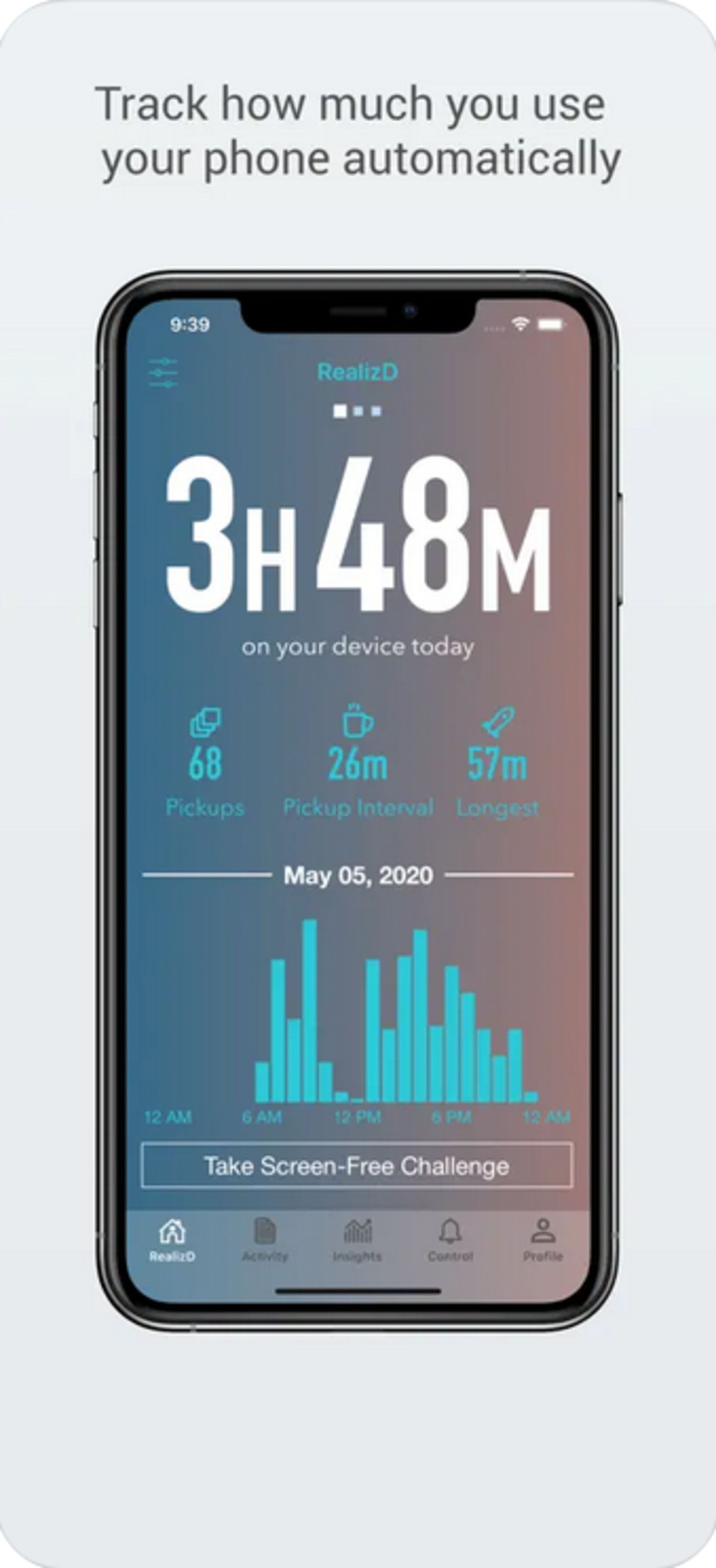 اپلیکیشن RealizD – Screen Time Tracker