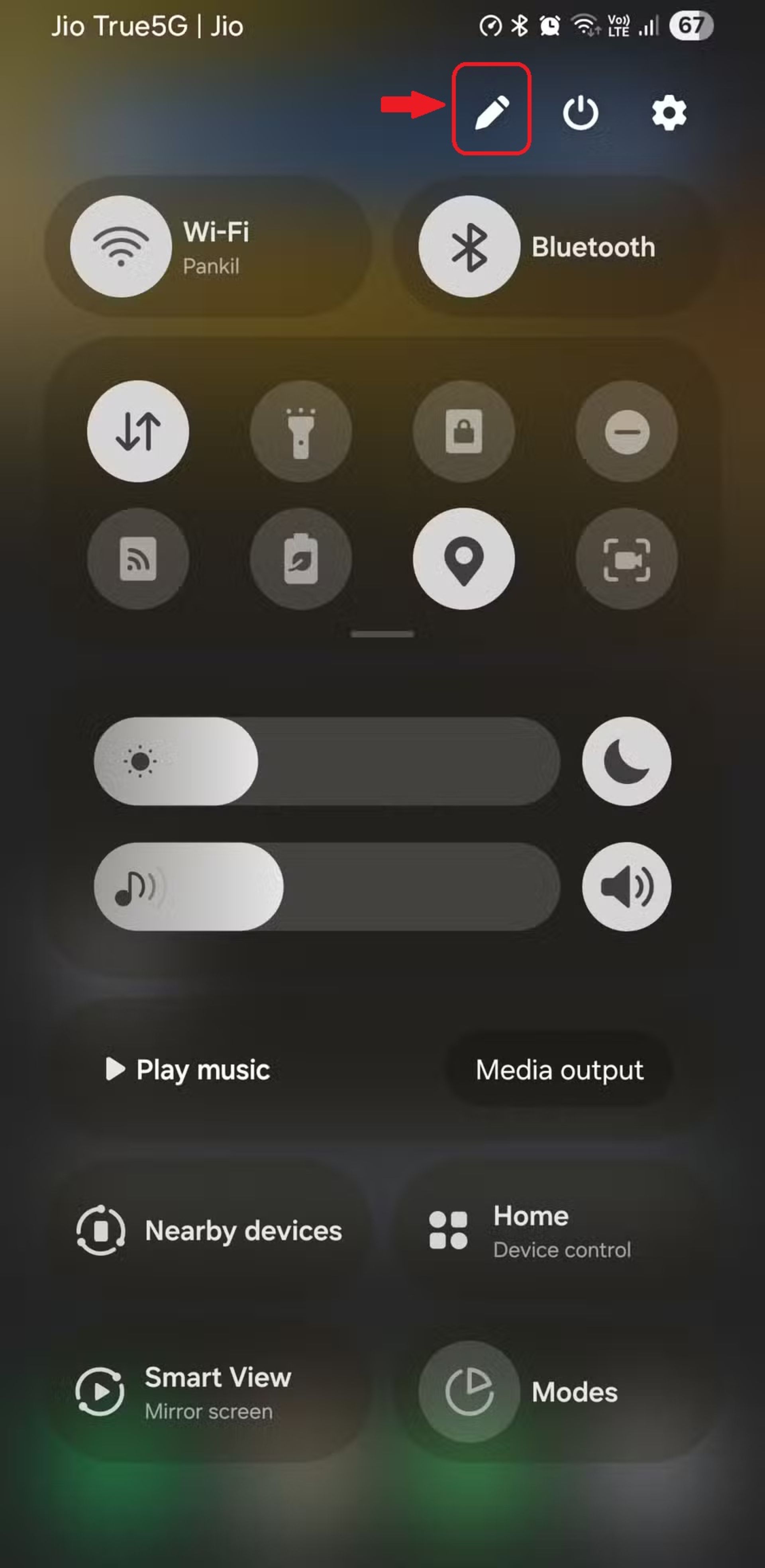 فعال‌سازی حالت ترکیبی نوتیفیکیشن‌ها و تنظیمات سریع