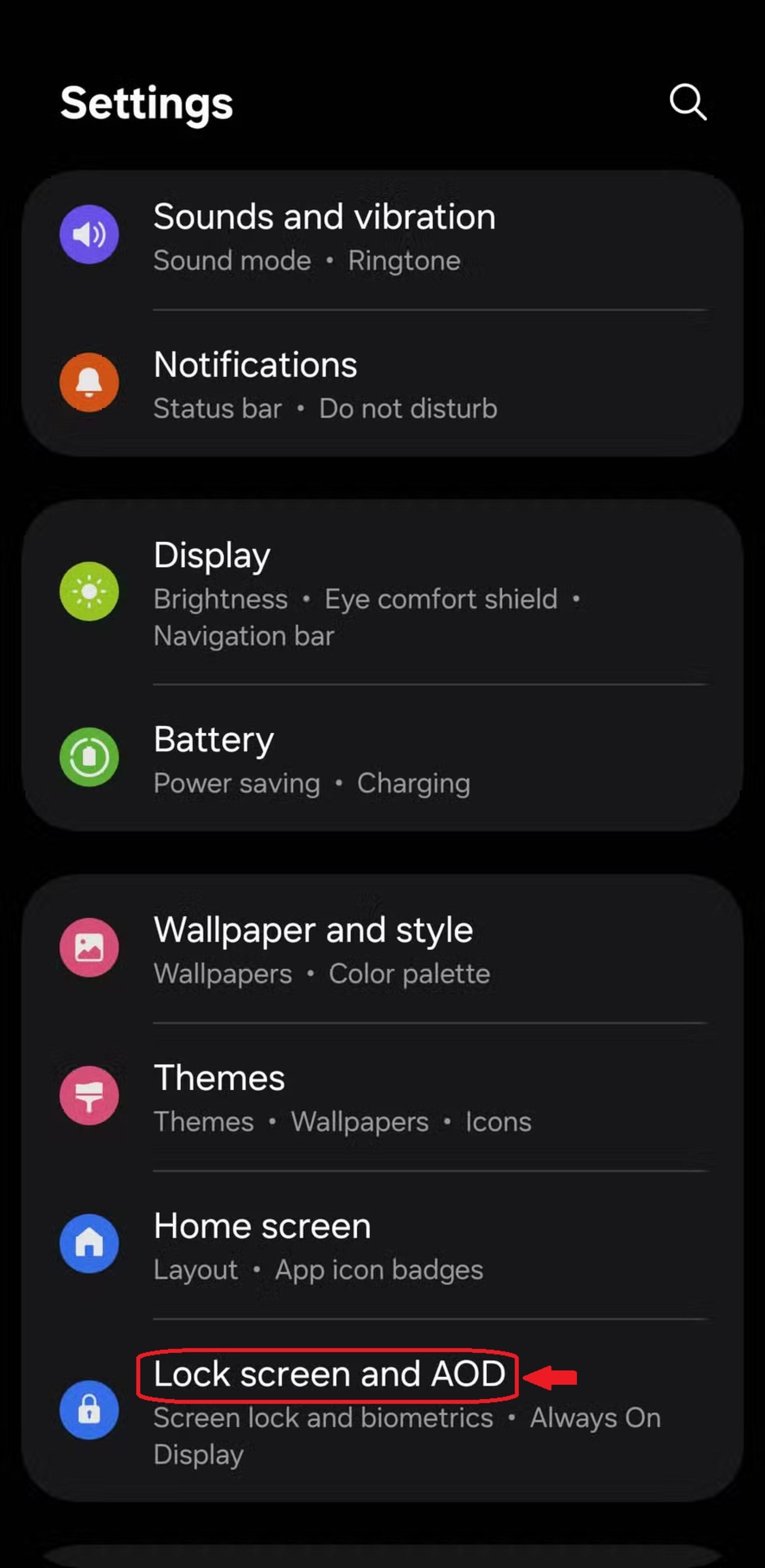 شخصی‌سازی نوار Now