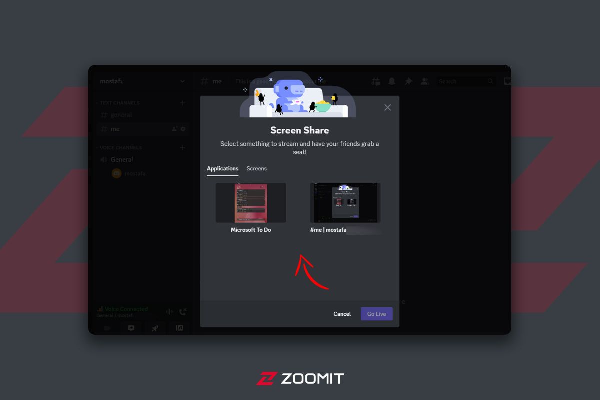 Screen Sharing In Discord