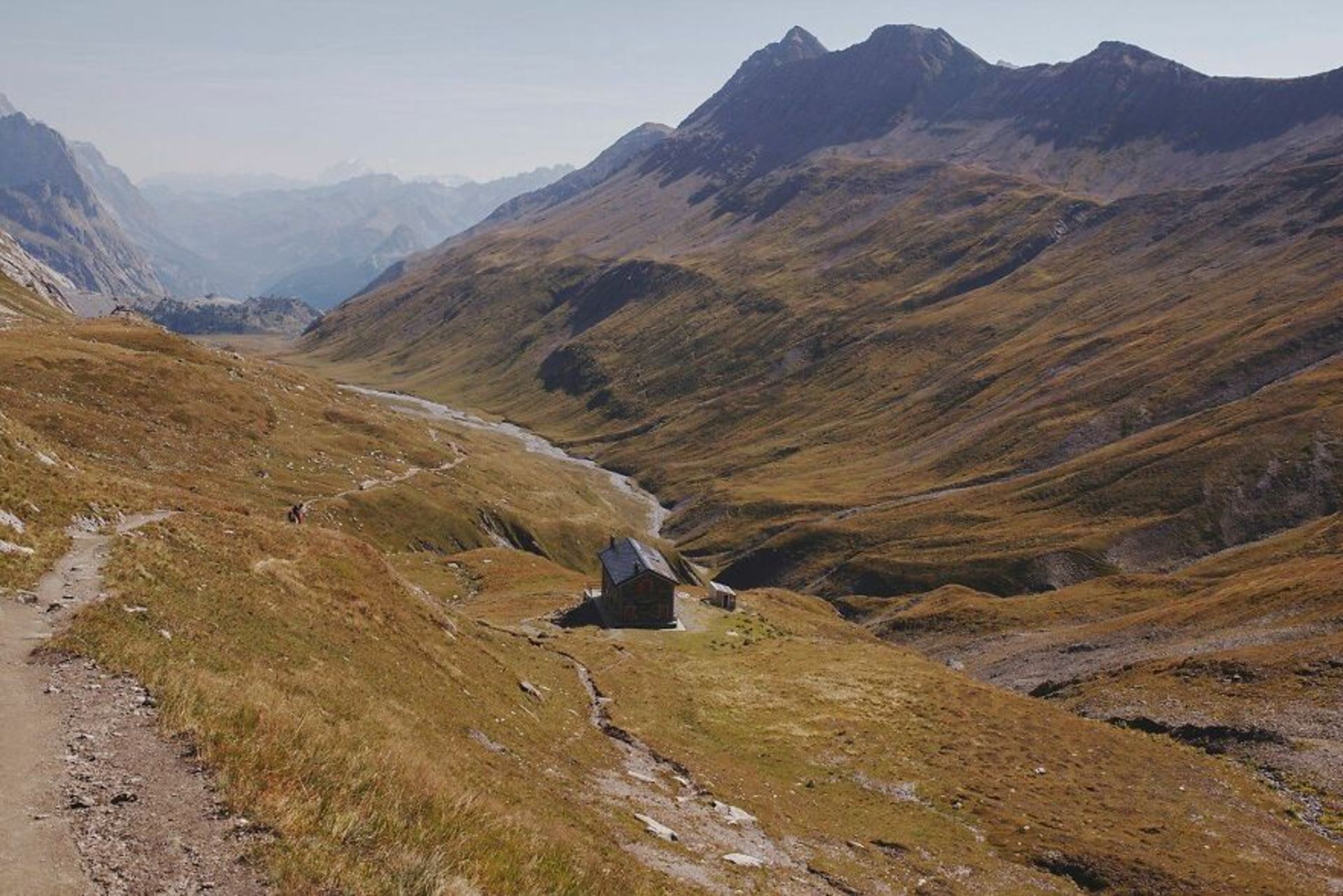 منظره کوه مون بلان آلپ