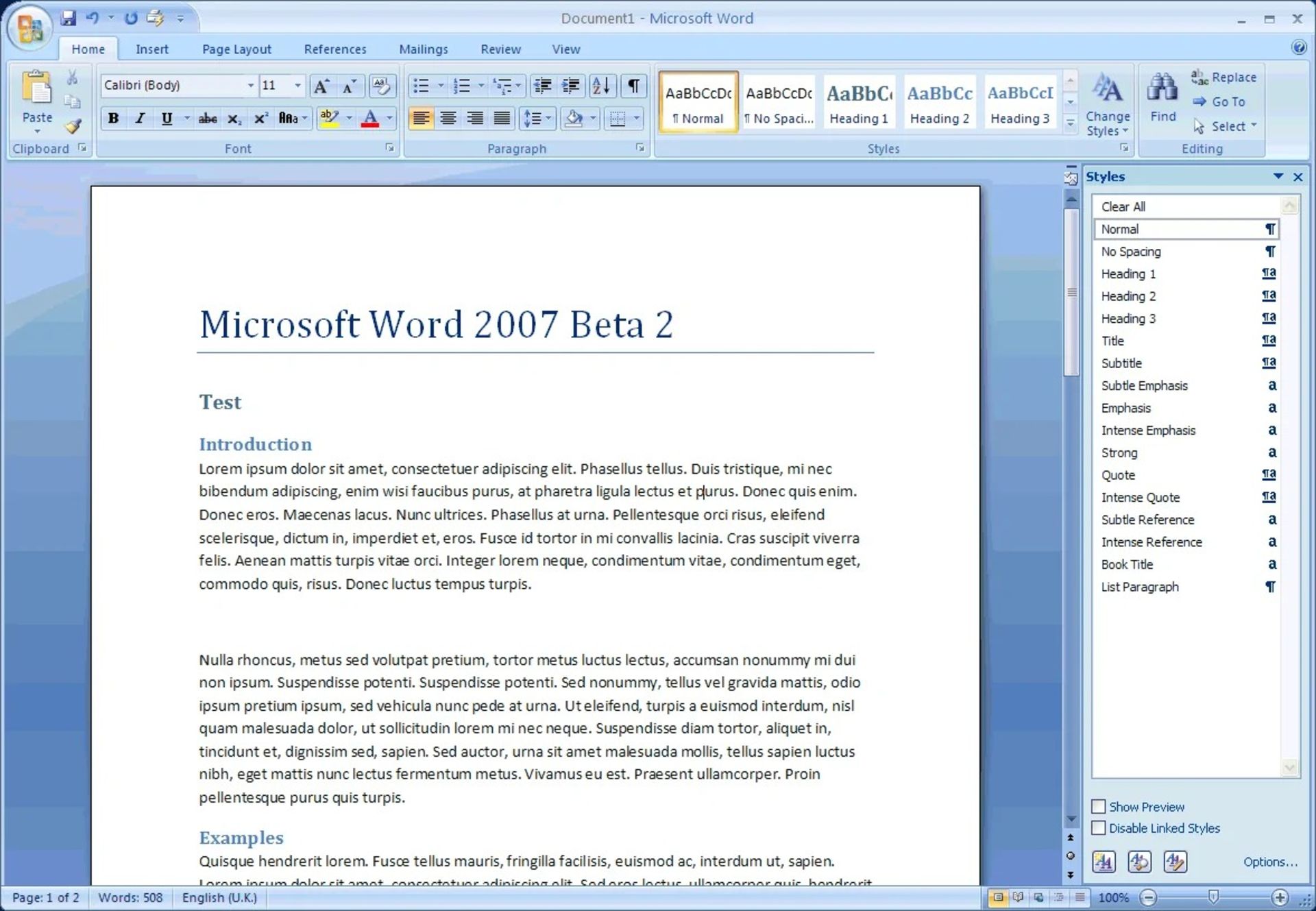 مایکروسافت ورد 2007
