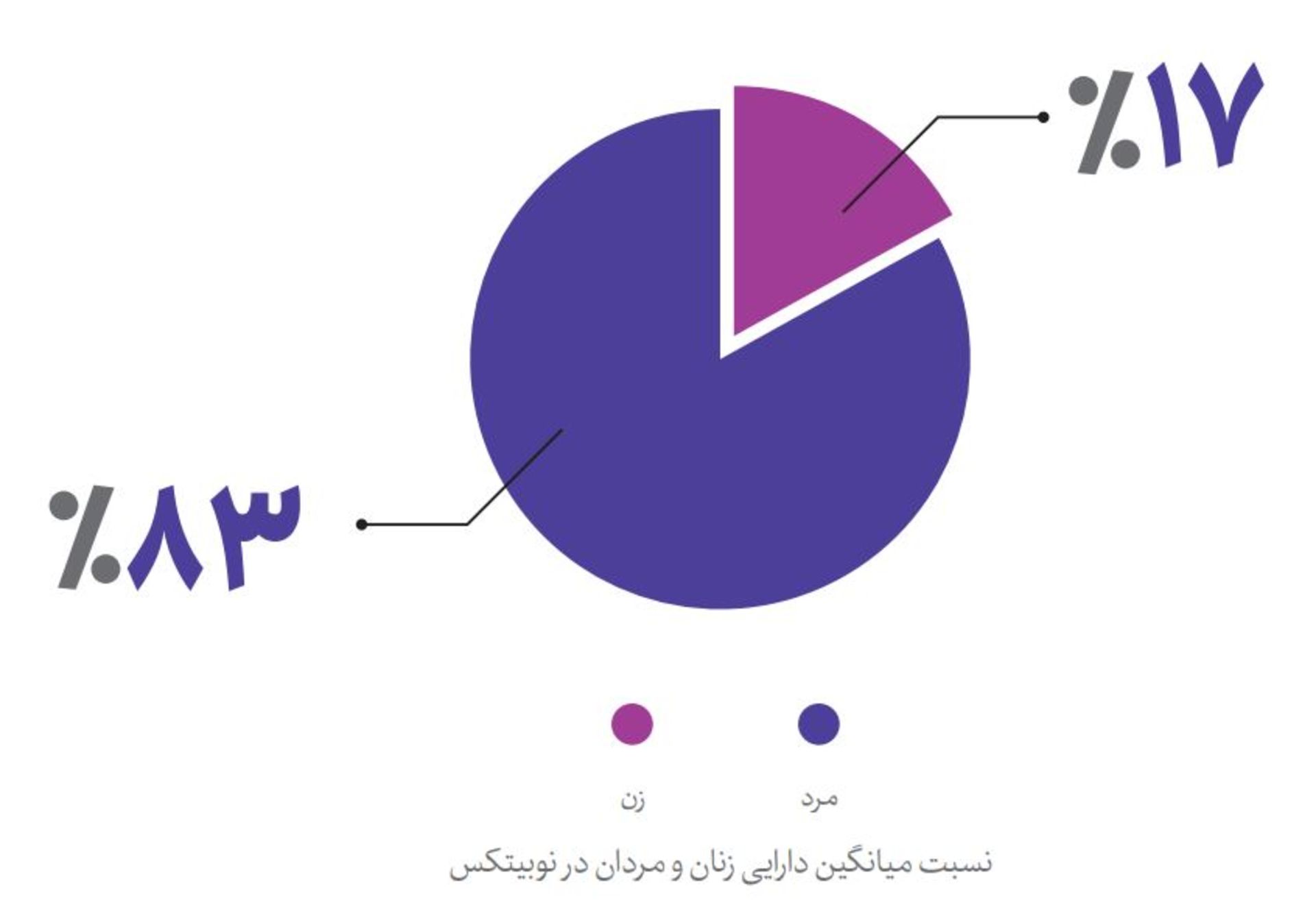 نسبت میانگین دارایی زنان و مردان