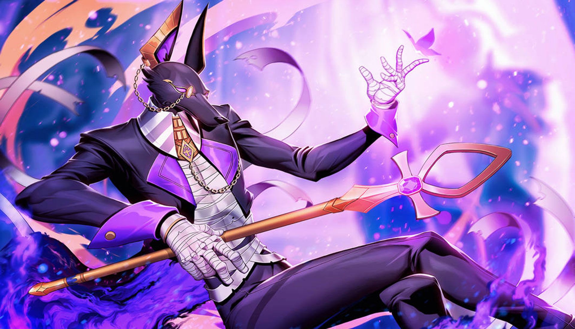 طراحی از مردی با سر گرگ با کت و شلوار