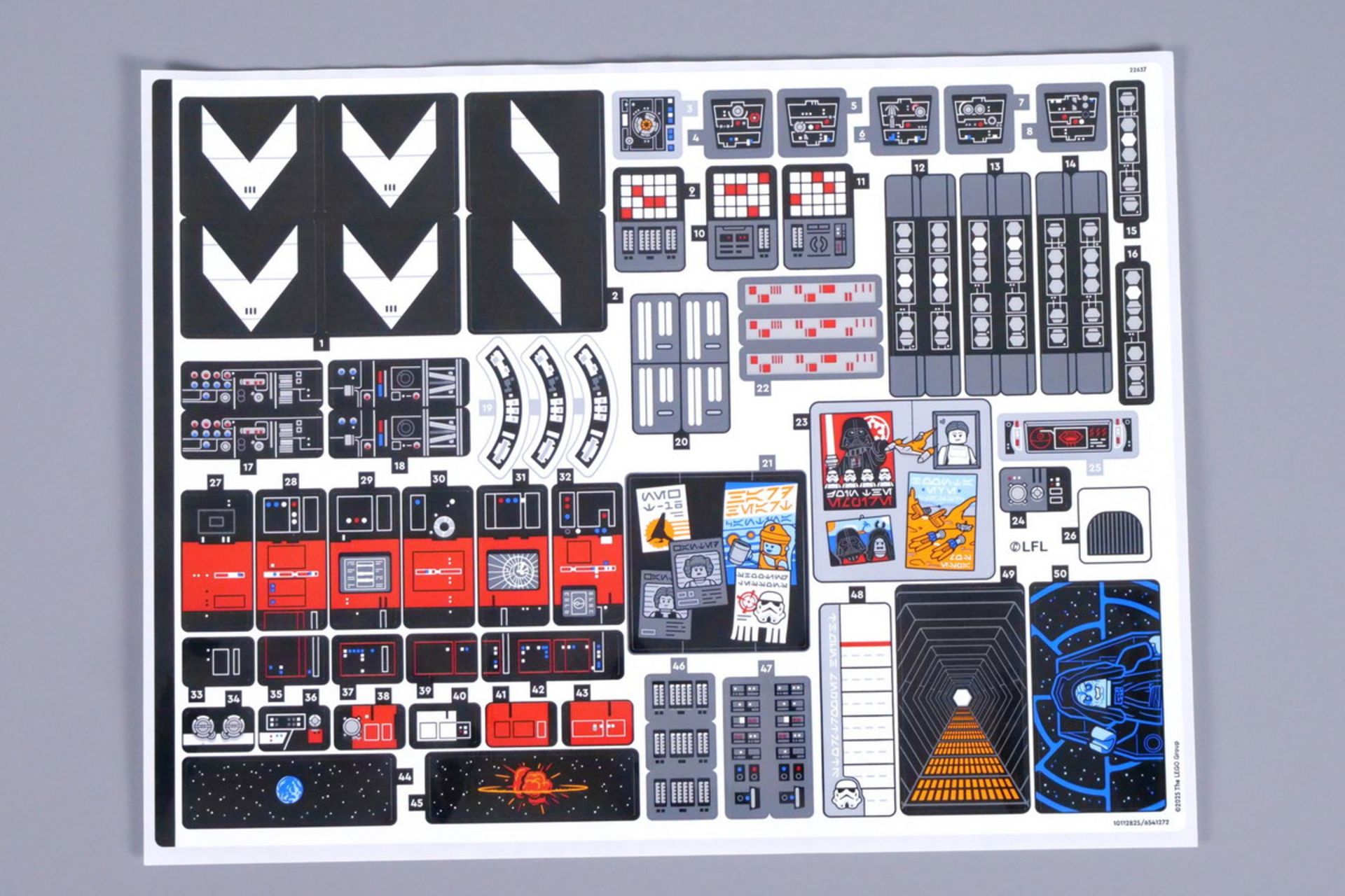 استیکرهای مجموعه بازی لگو ستاره مرگ