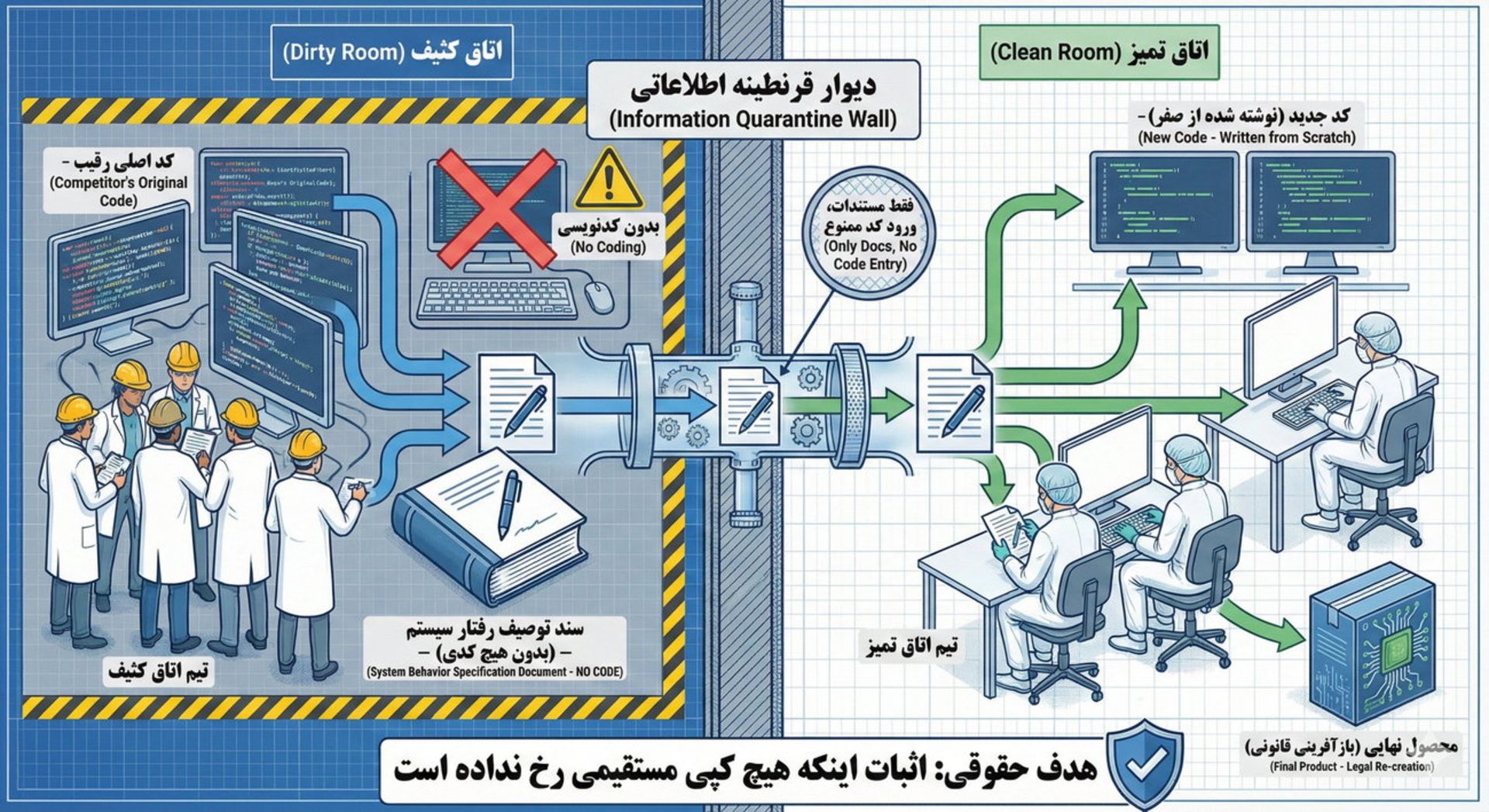 دیاگرام روش مهندسی اتاق تمیز