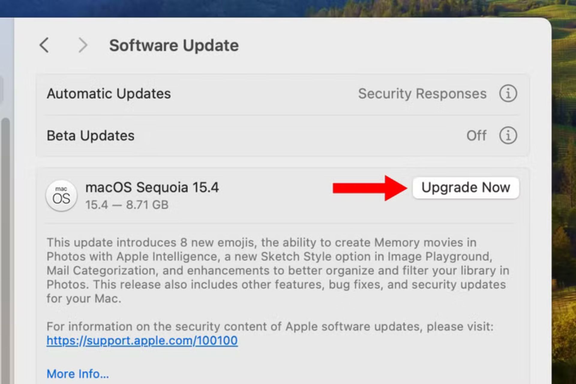 آپدیت macOS 