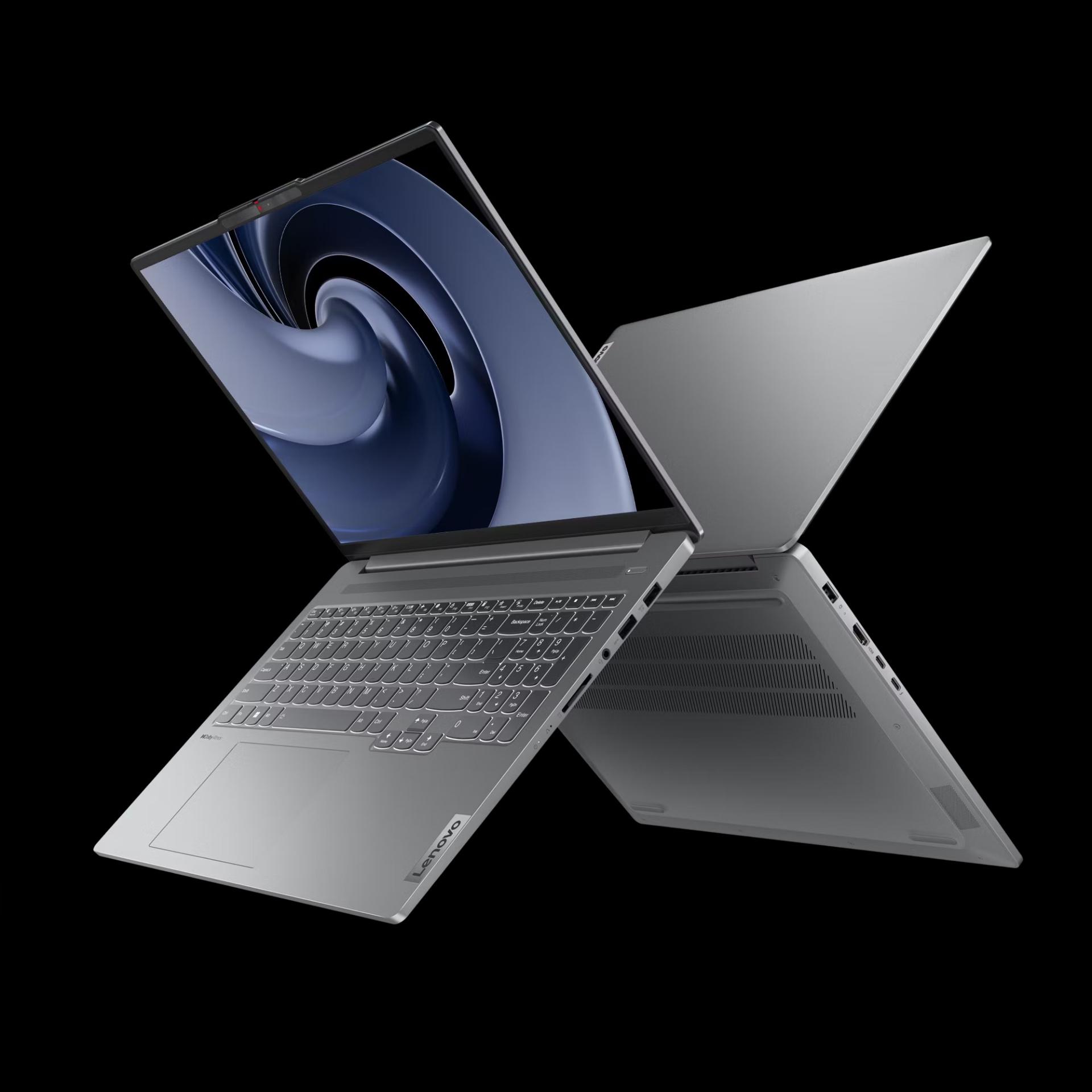 لپ‌تاپ لنوو IdeaPad Pro 5i نسل ۹ از نمای جلو و پشت