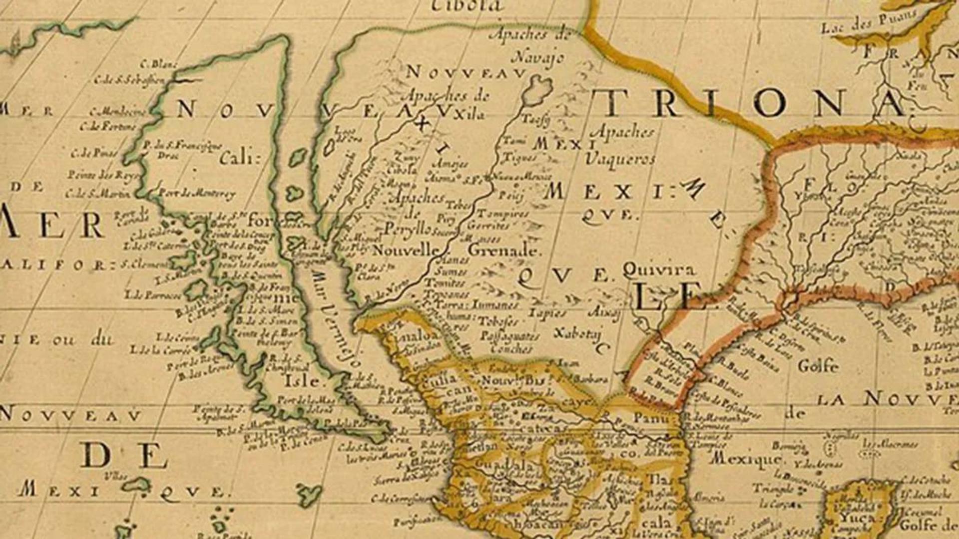 نقشه نیکلا سانسون از کالیفرنیا