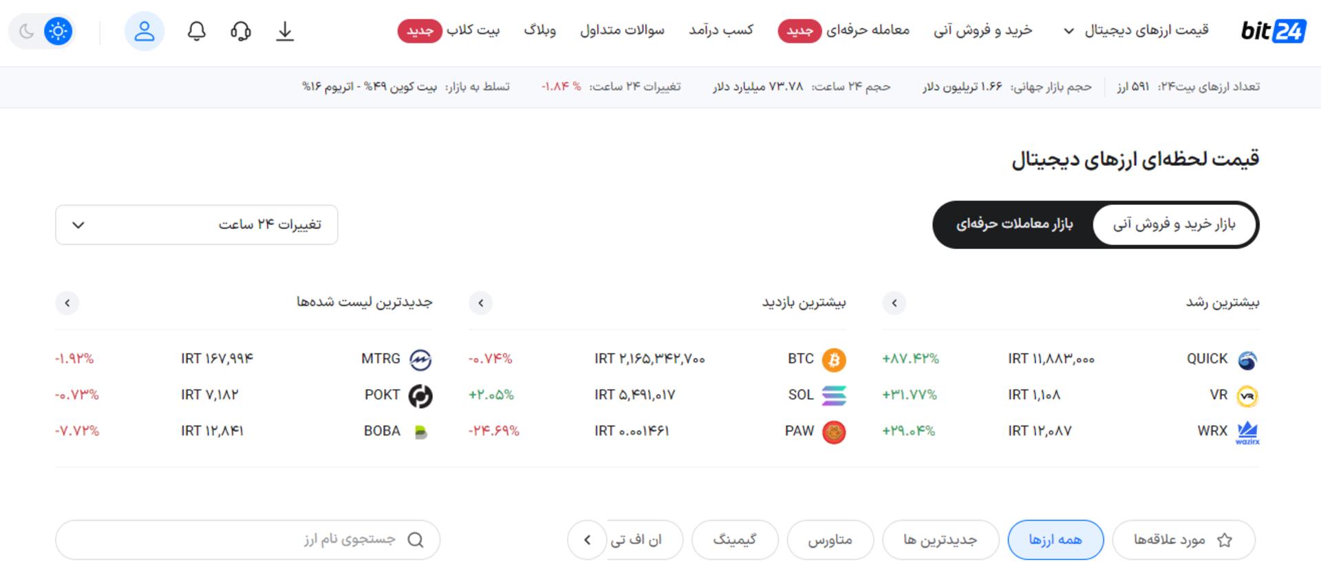 صرافی bit24