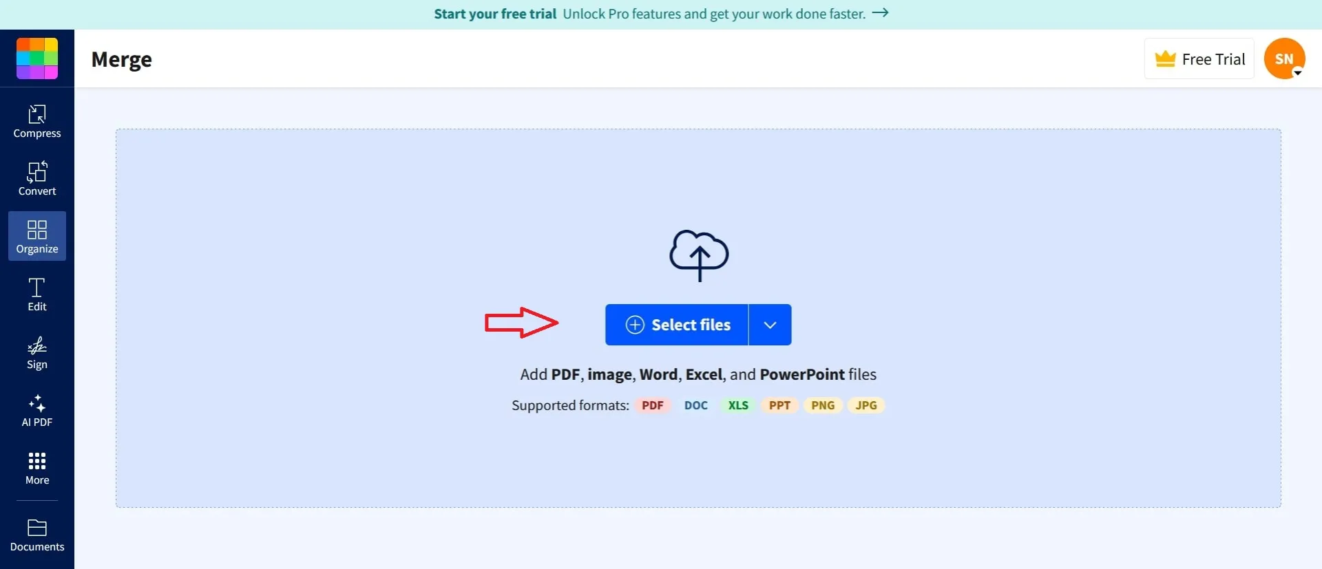 ادغام چند فایل PDF در ویندوز با ابزار آنلاین Smallpdf