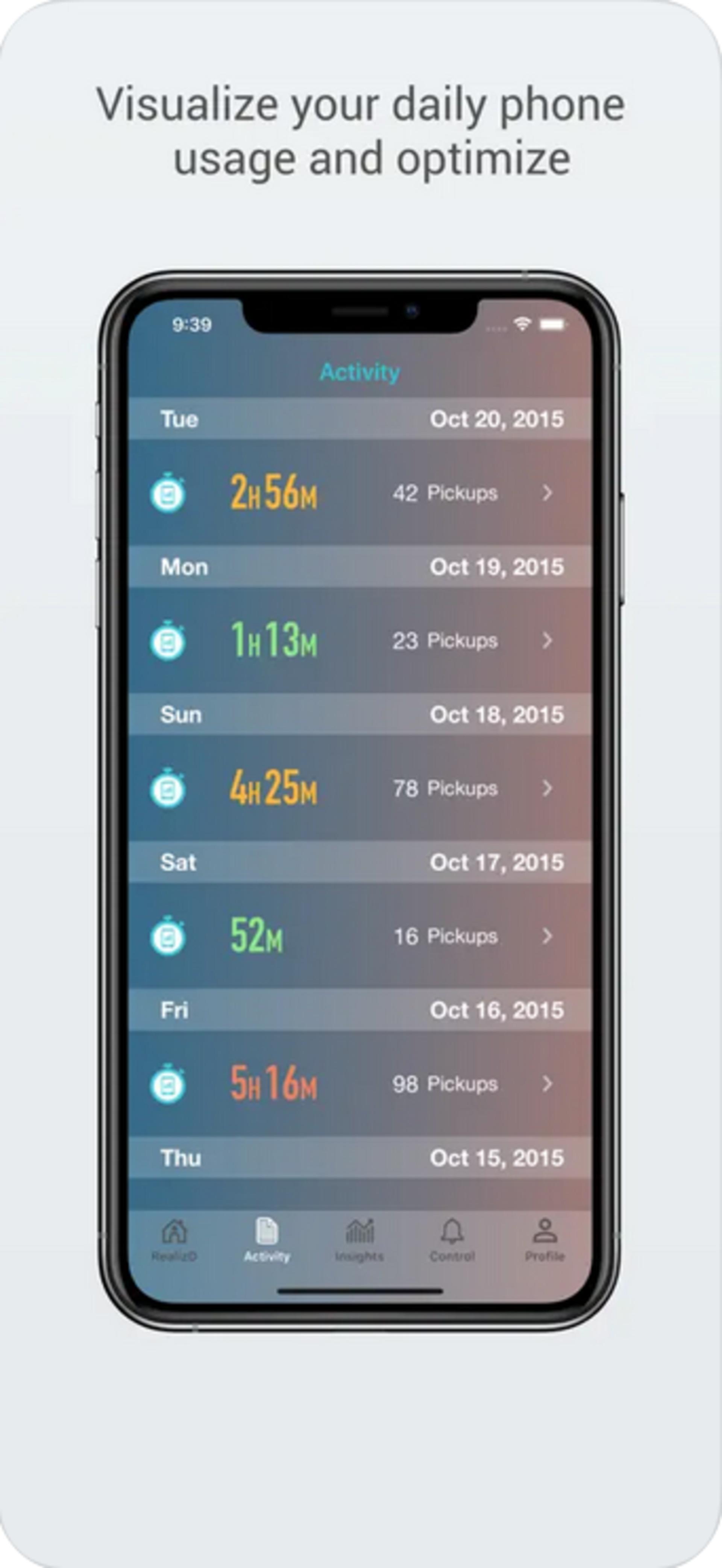 اپلیکیشن RealizD – Screen Time Tracker