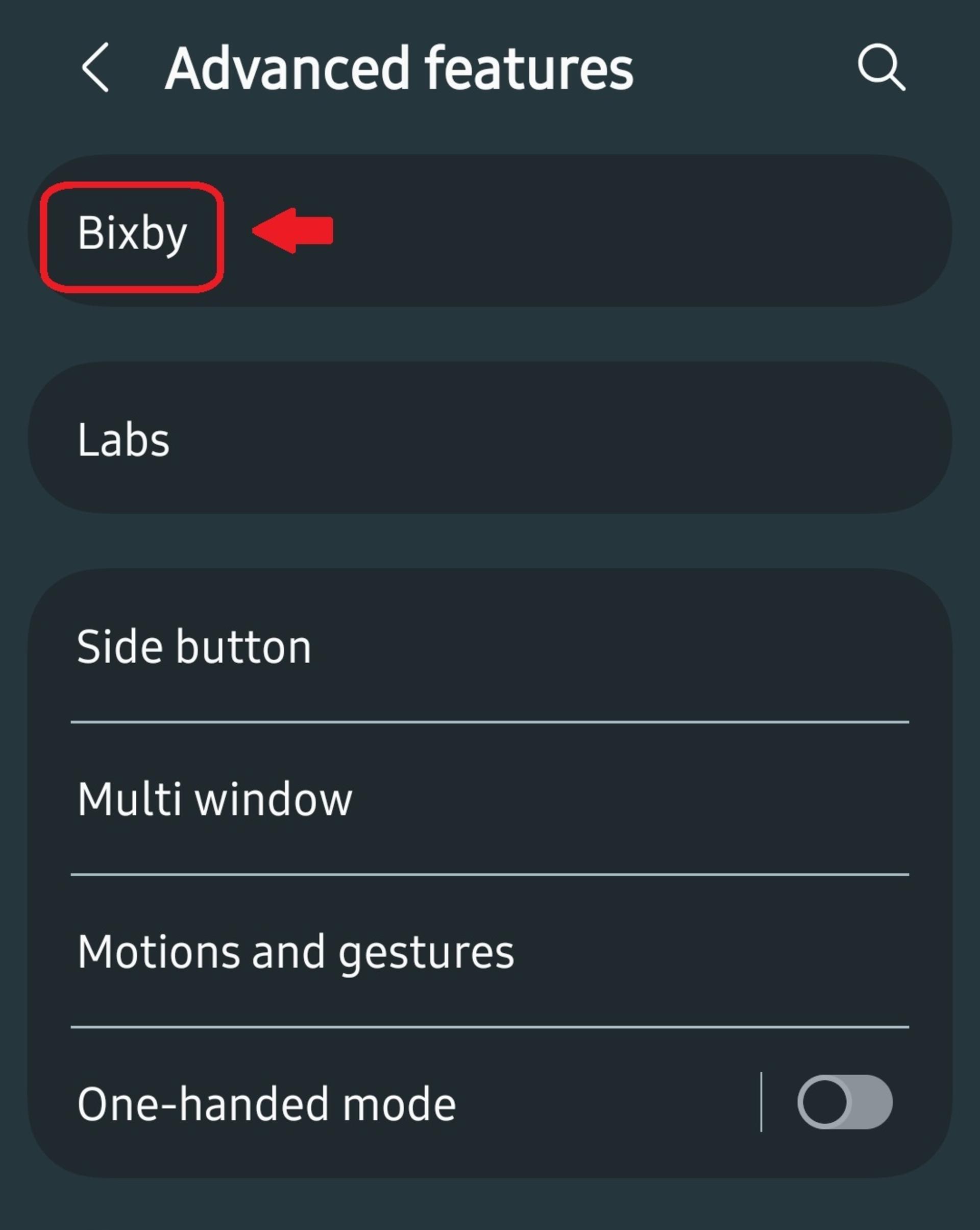 غیرفعال‌کردن Bixby 
