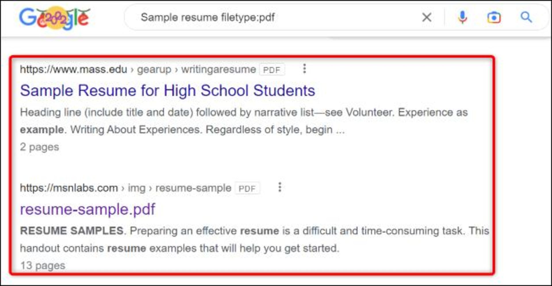 قابلیت پیدا کردن فایل با فرمت خاص در گوگل