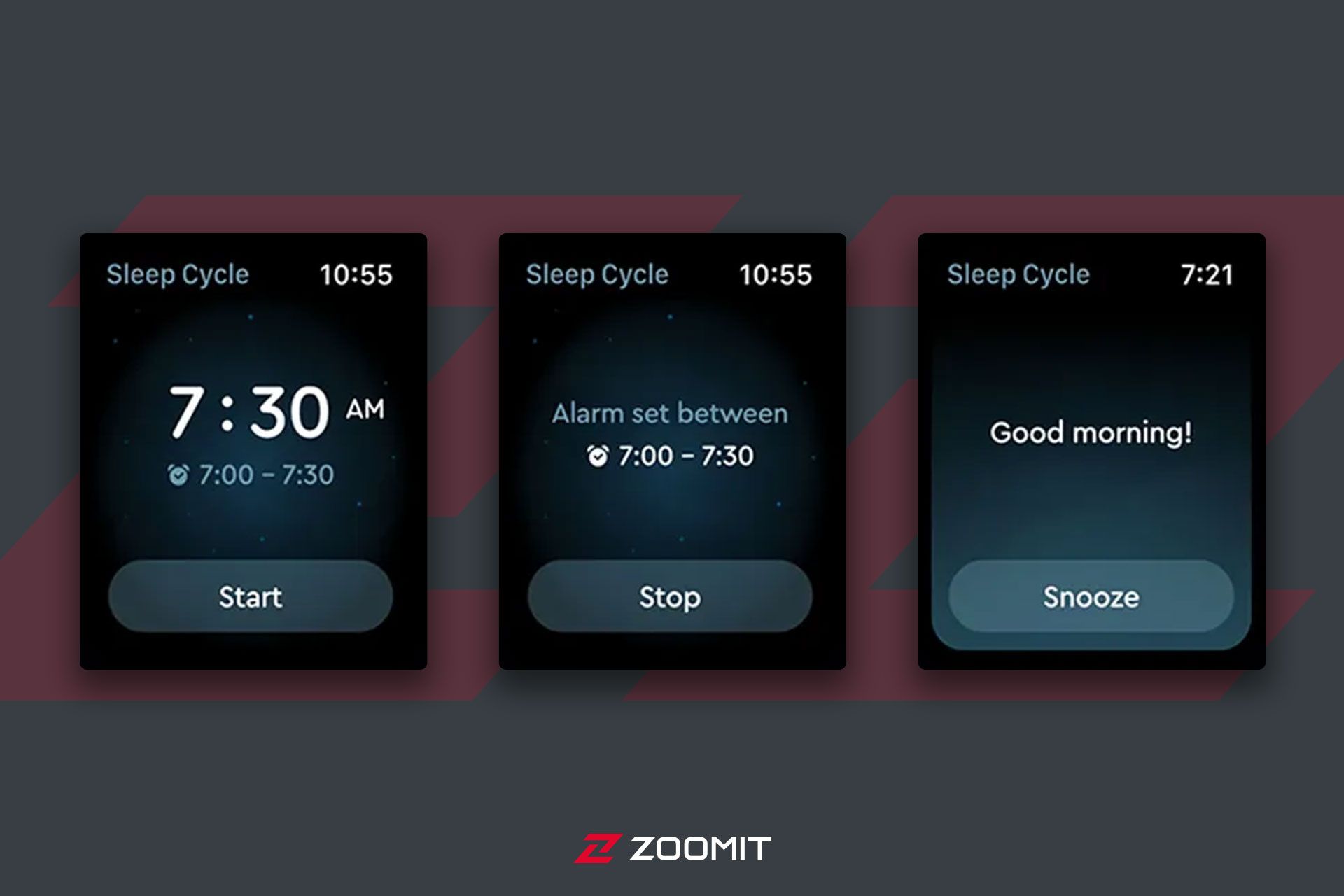 اسکرین شات محیط اپ Sleep Cycle