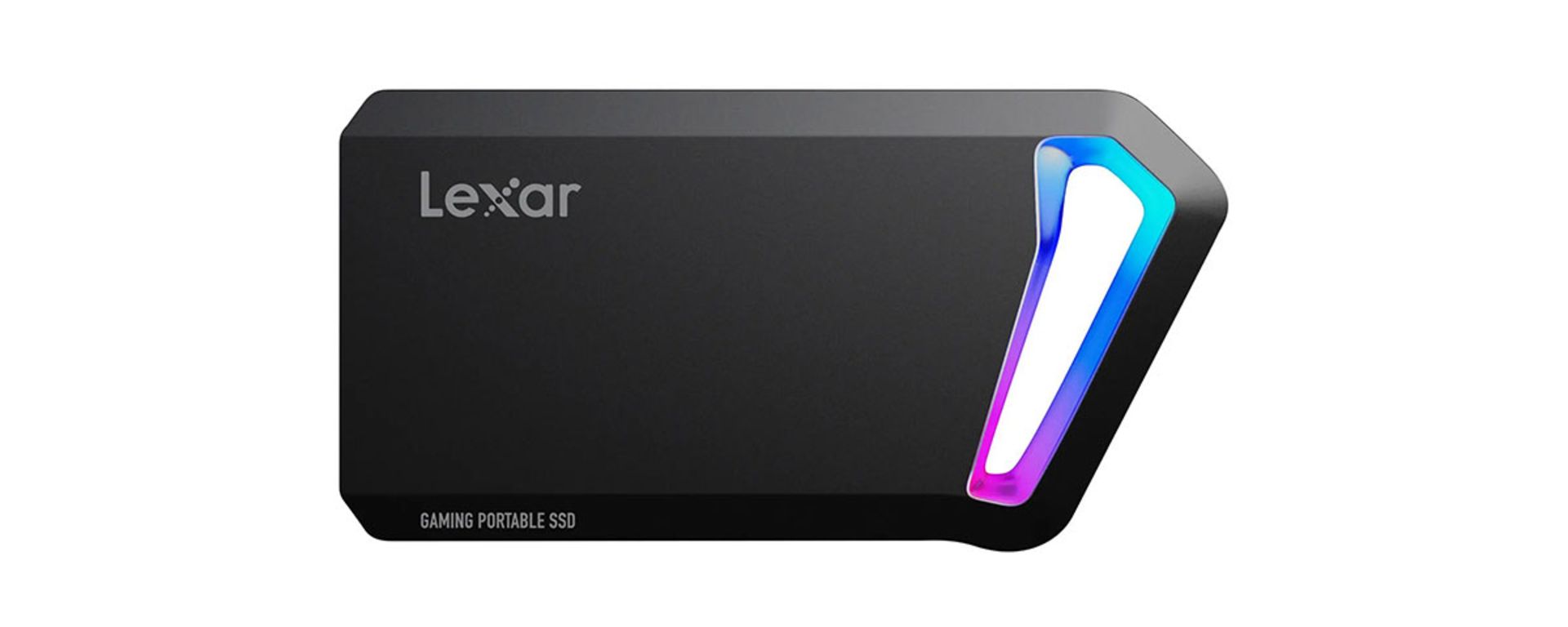 هارد اکسترنال SSD Lexar SL660 به رنگ مشکی از نمای جلویی