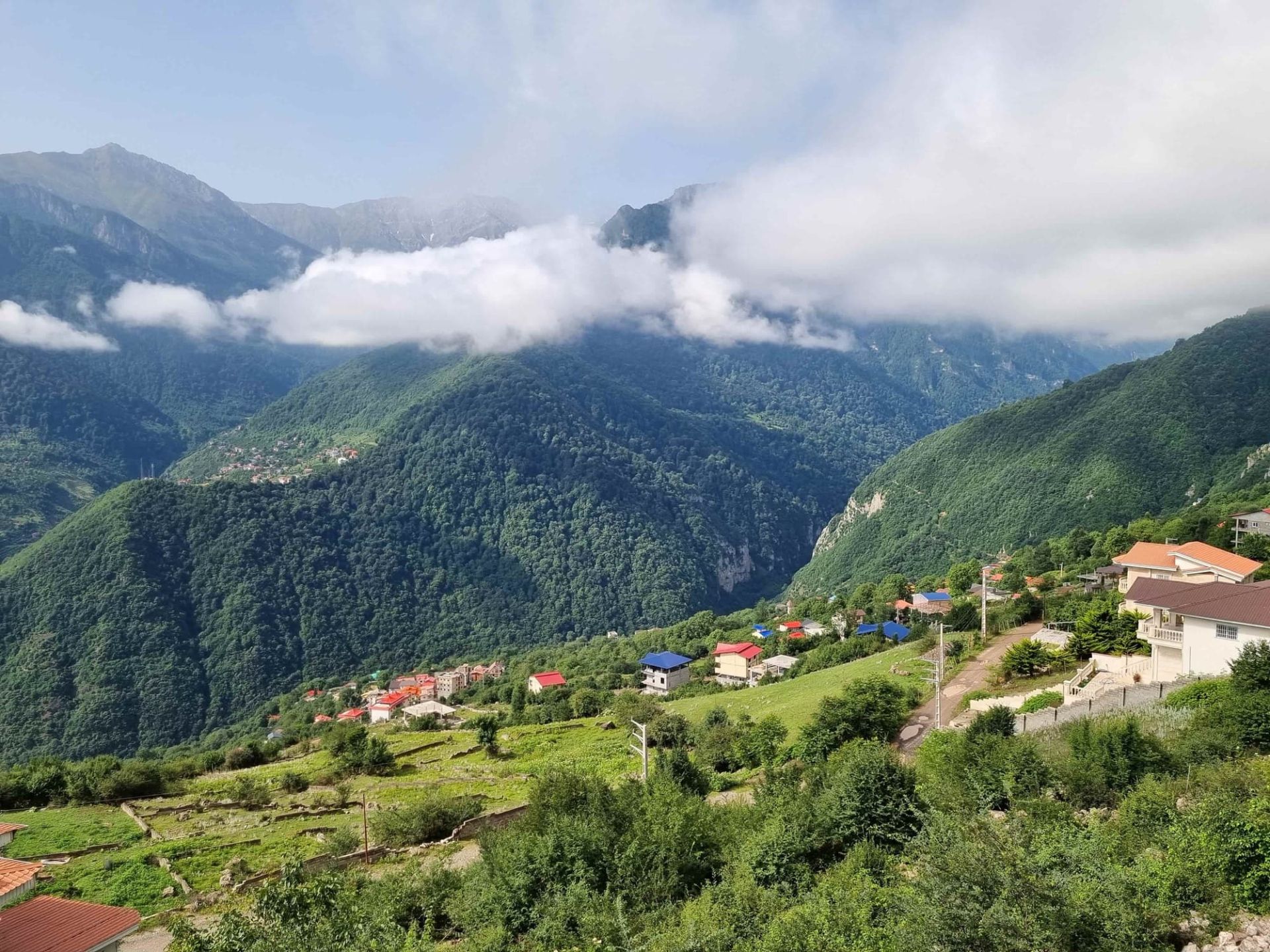 خانه‌‌ها طبیعت مازندران آسمان