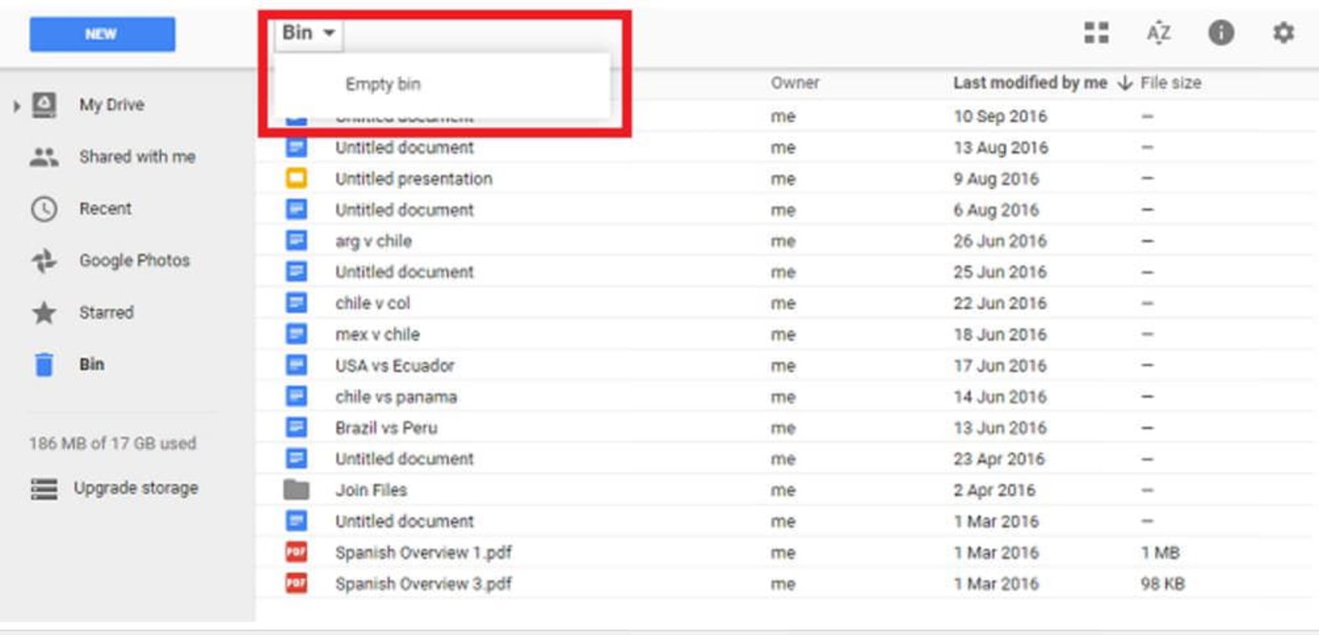 مرجع متخصصين ايران empty-google-drive-trash