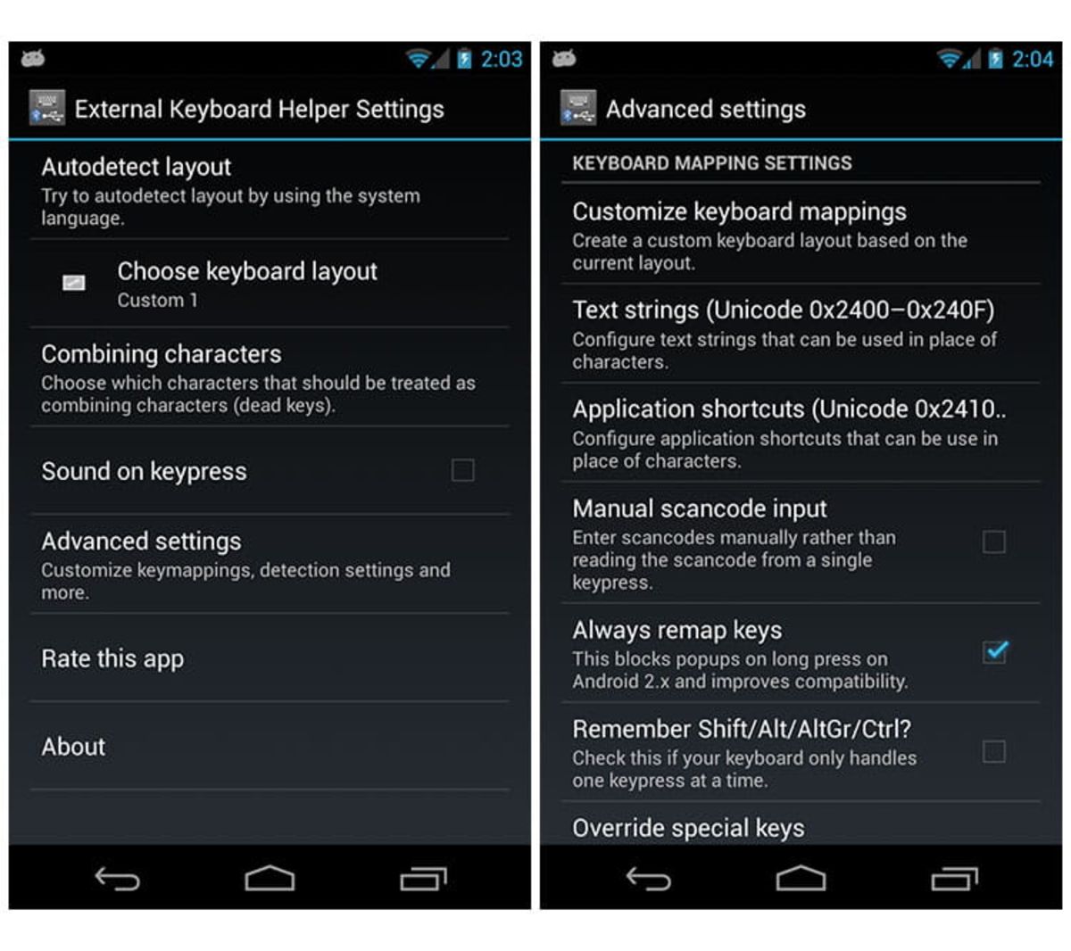اپلیکیشن External Keyboard Helper اتصال کیبوردهای فیزیکی به گوشی زوم