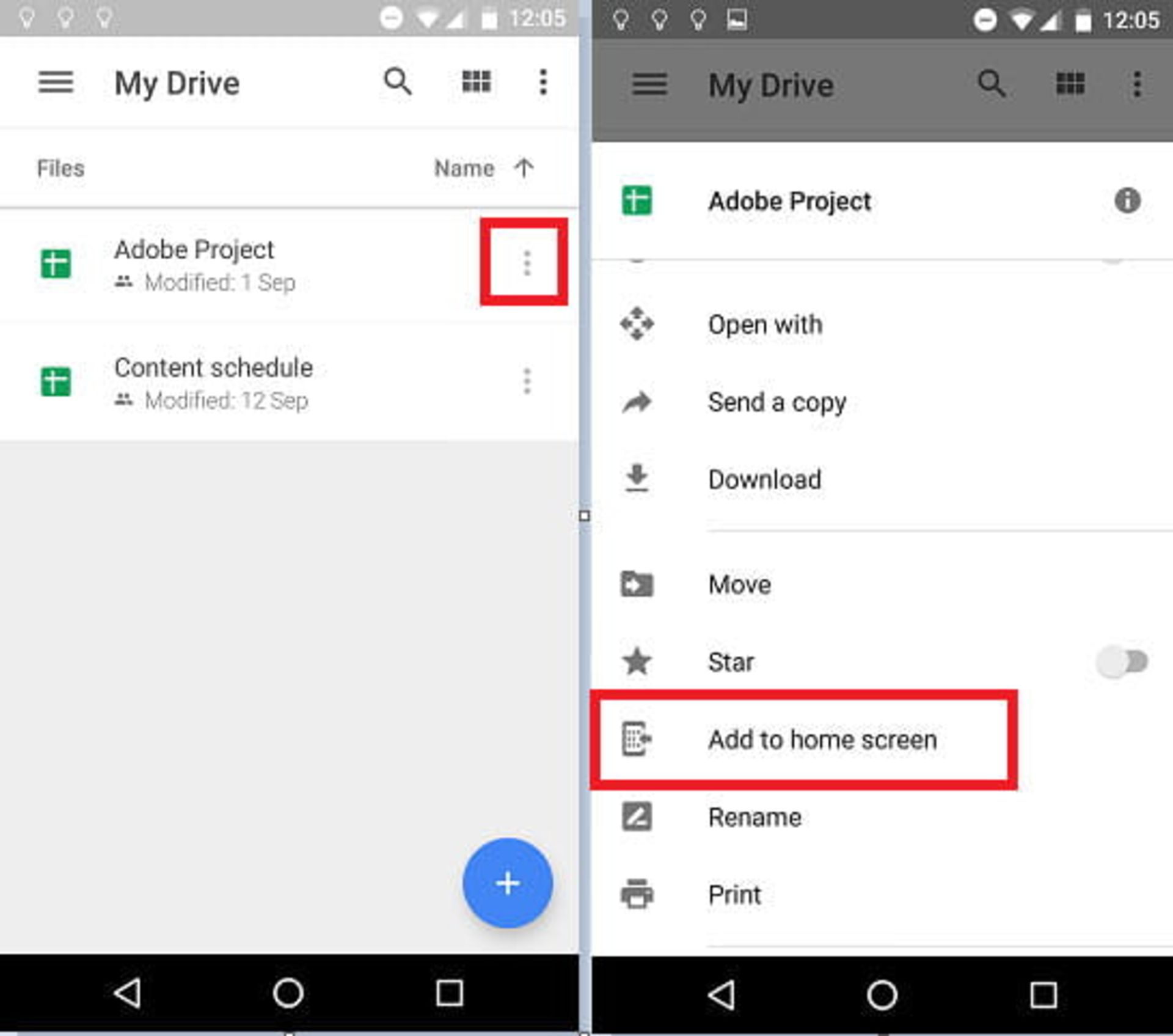 مرجع متخصصين ايران google-drive-shortcut-android