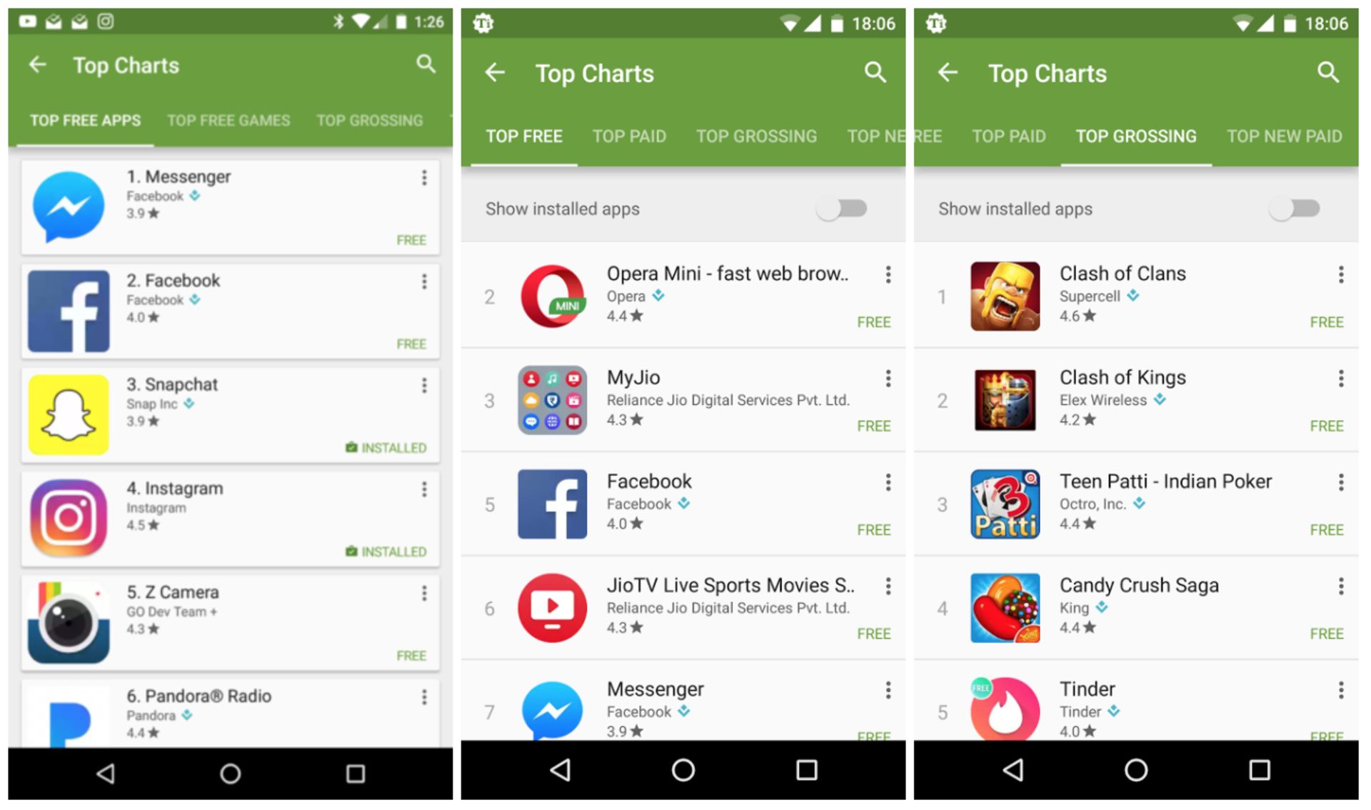 رابط کاربری جدید گوگل پلی