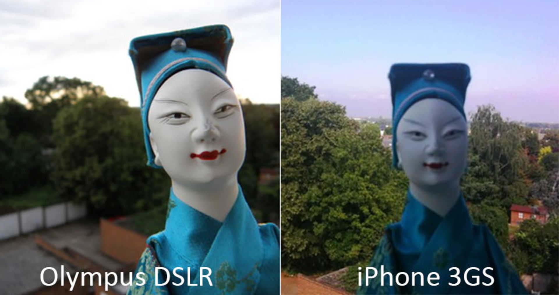 مقایسه دوربین آیفون 3GS با DSLR