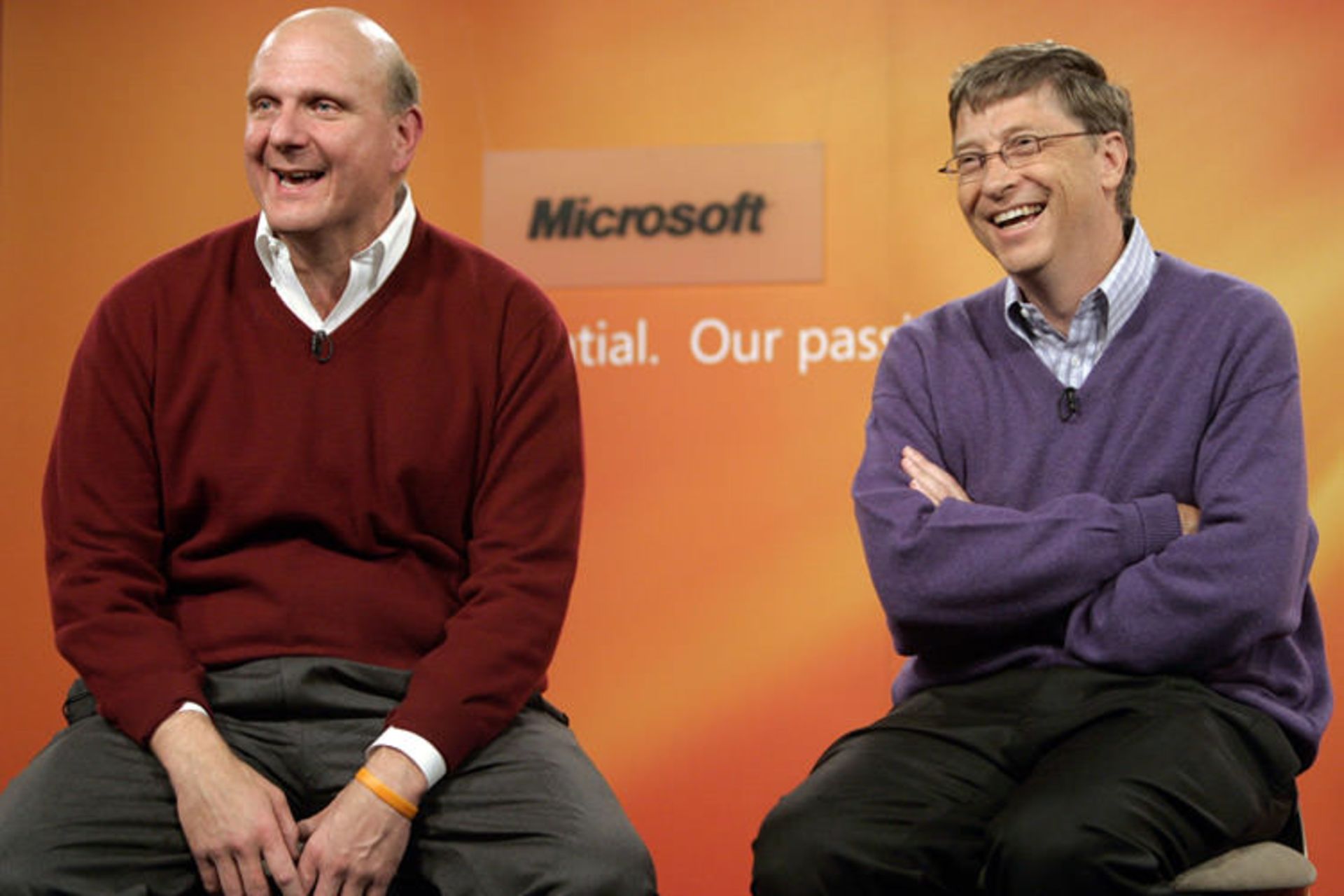 استیو بالمر و بیل گیتس