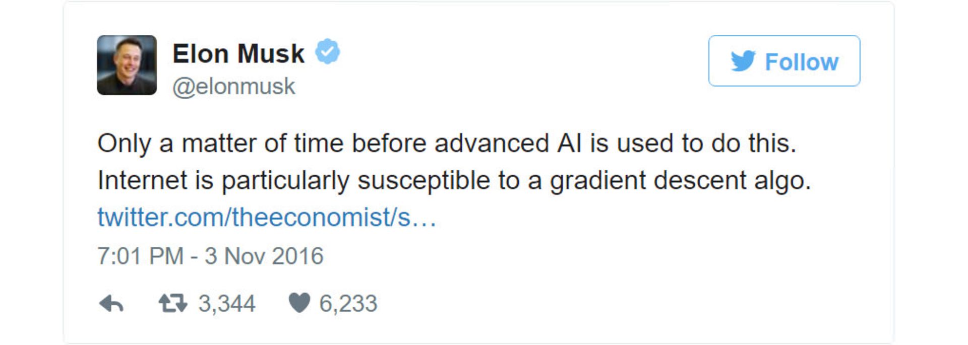 توییت ایلان ماسک