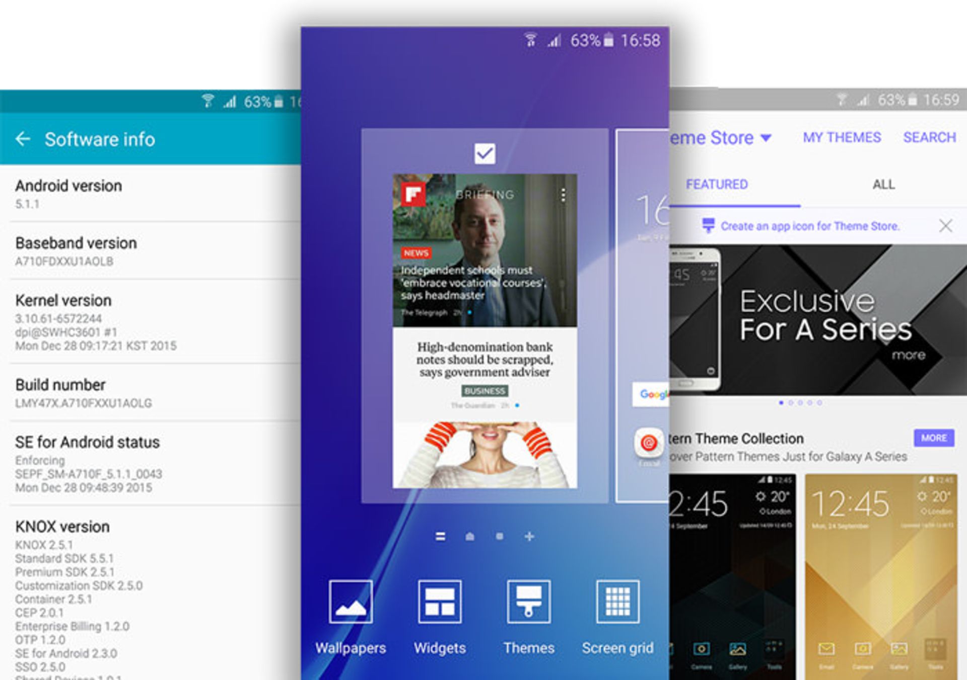 اسکرین شات گلکسی ای 7