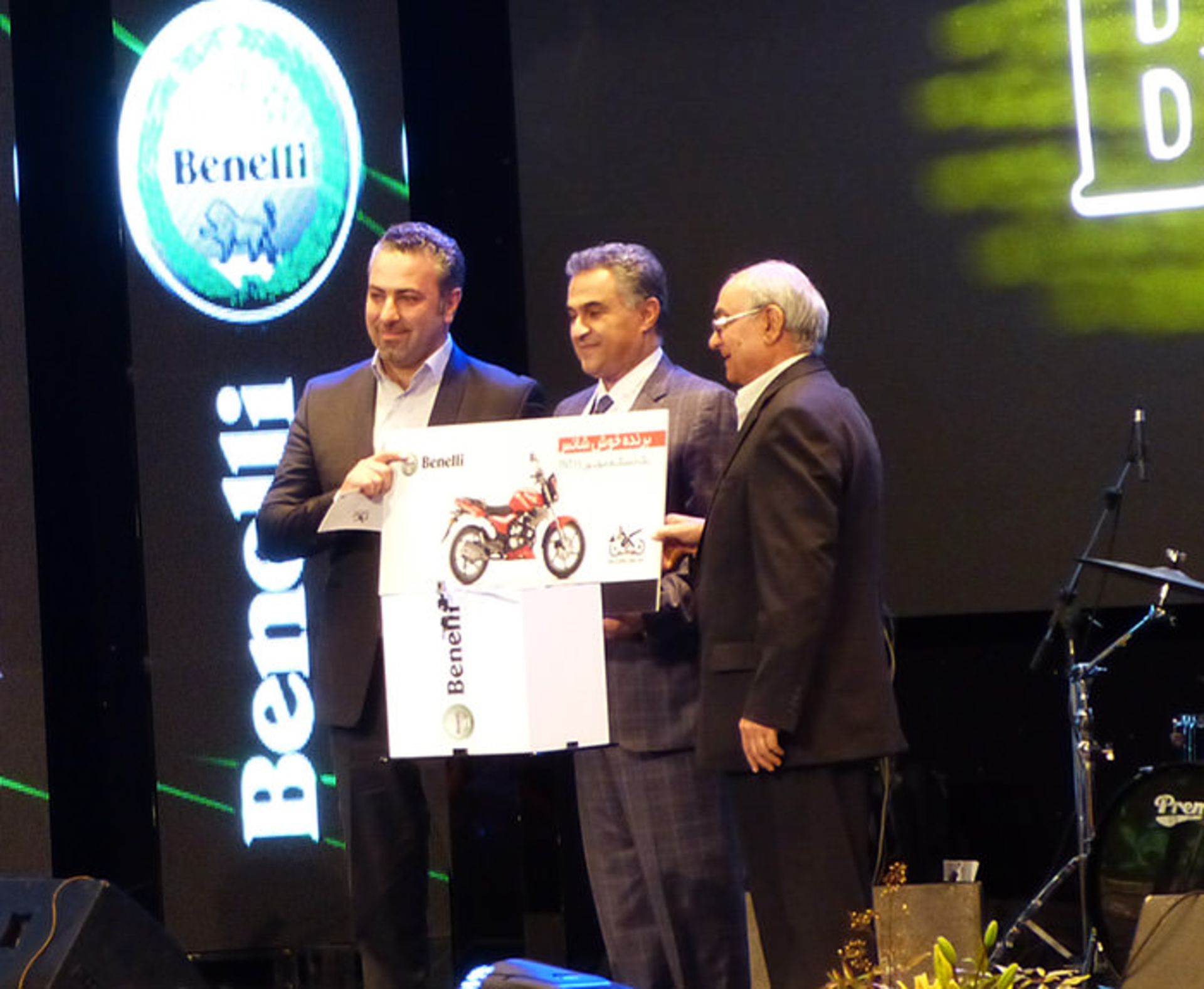 مراسم رونمایی موتورسیکلت‌های بنلی