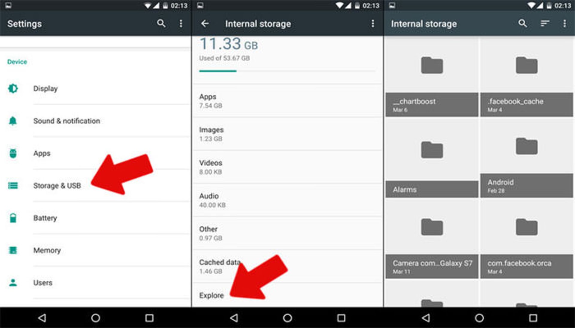 Access the hidden file browser