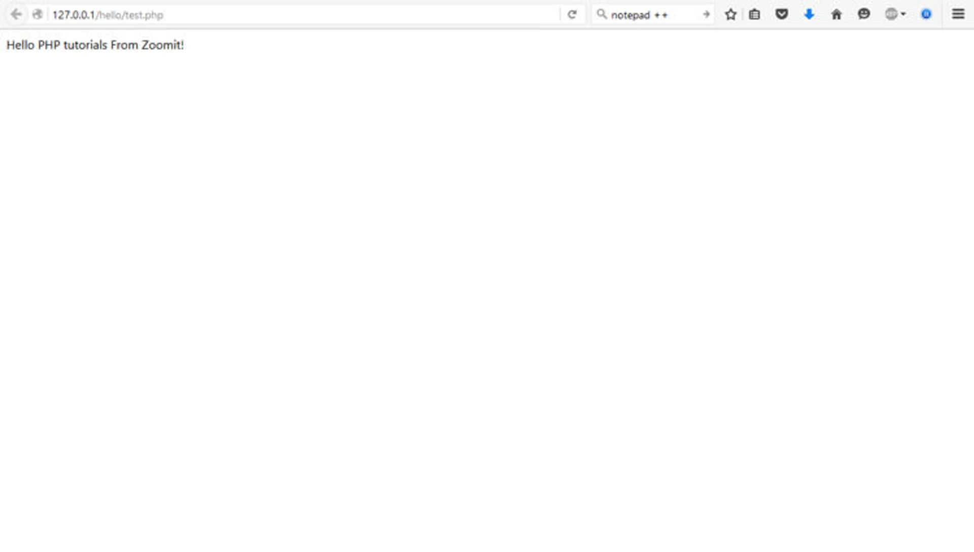 test project php