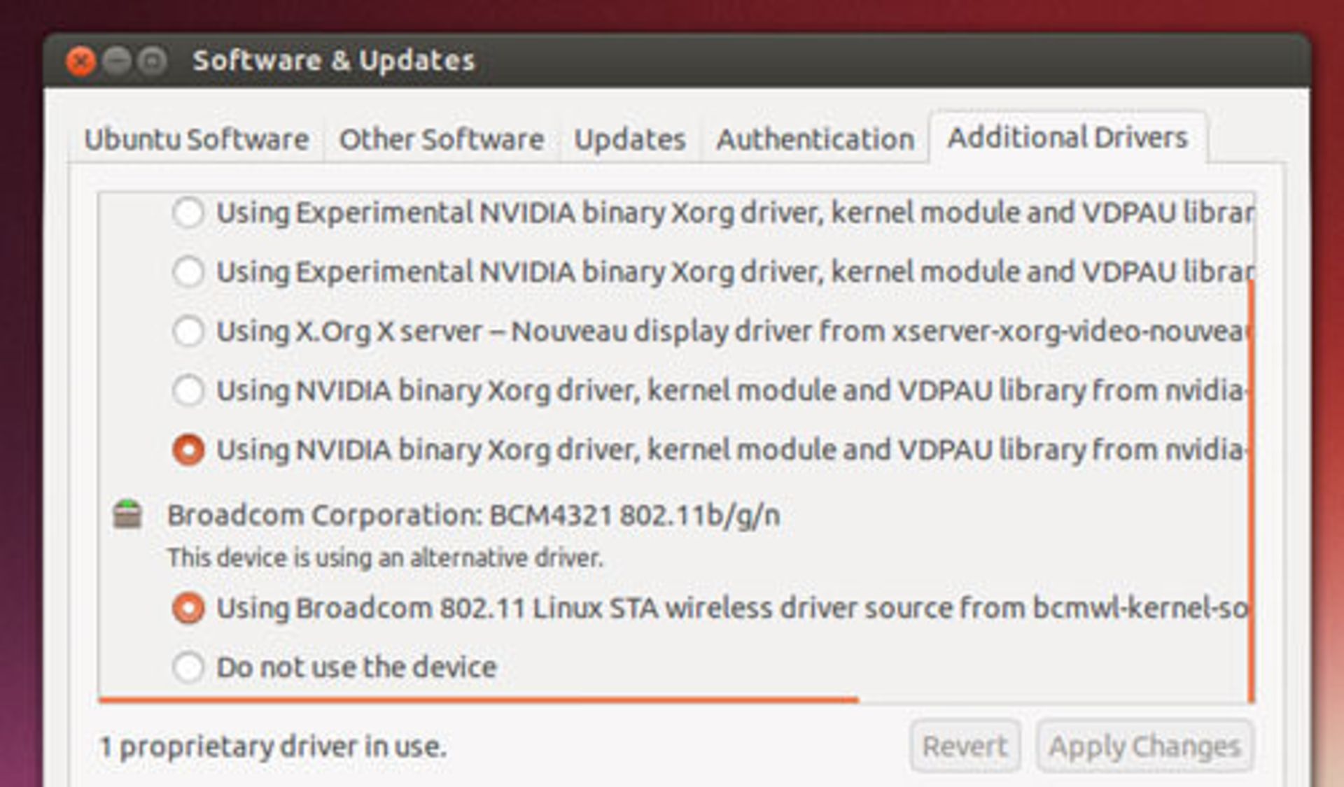 ubuntu-drivers