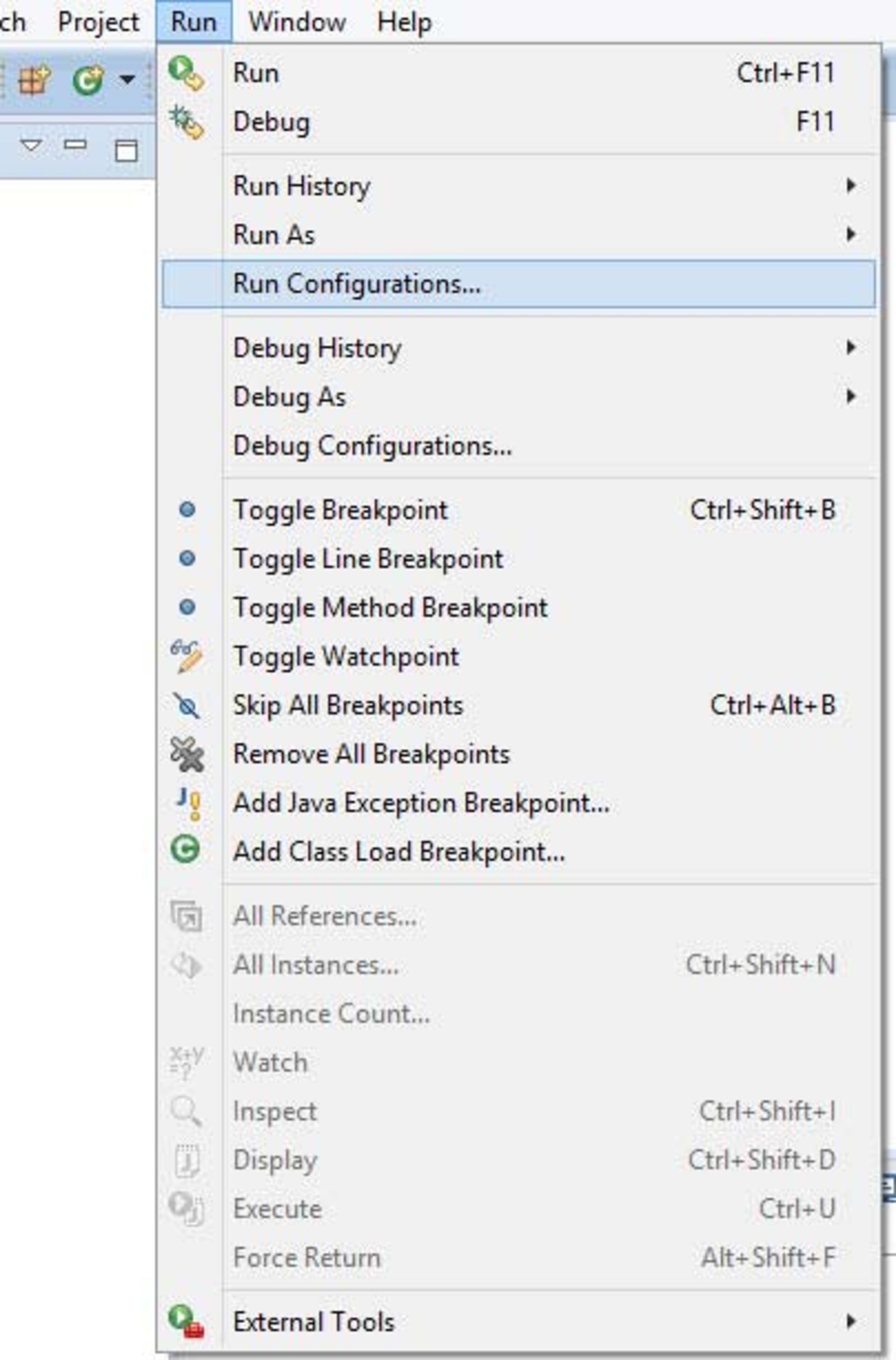 Run Configurations