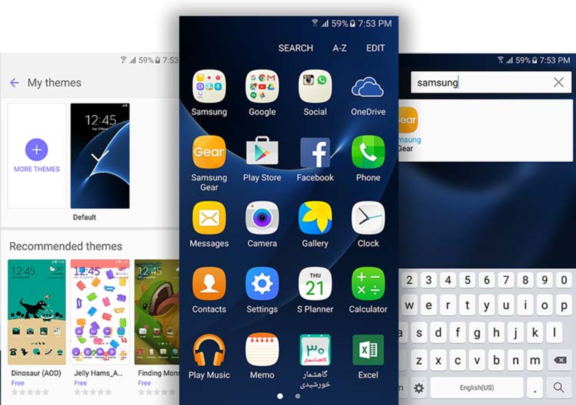 اسکرین شات گلکسی اس 7
