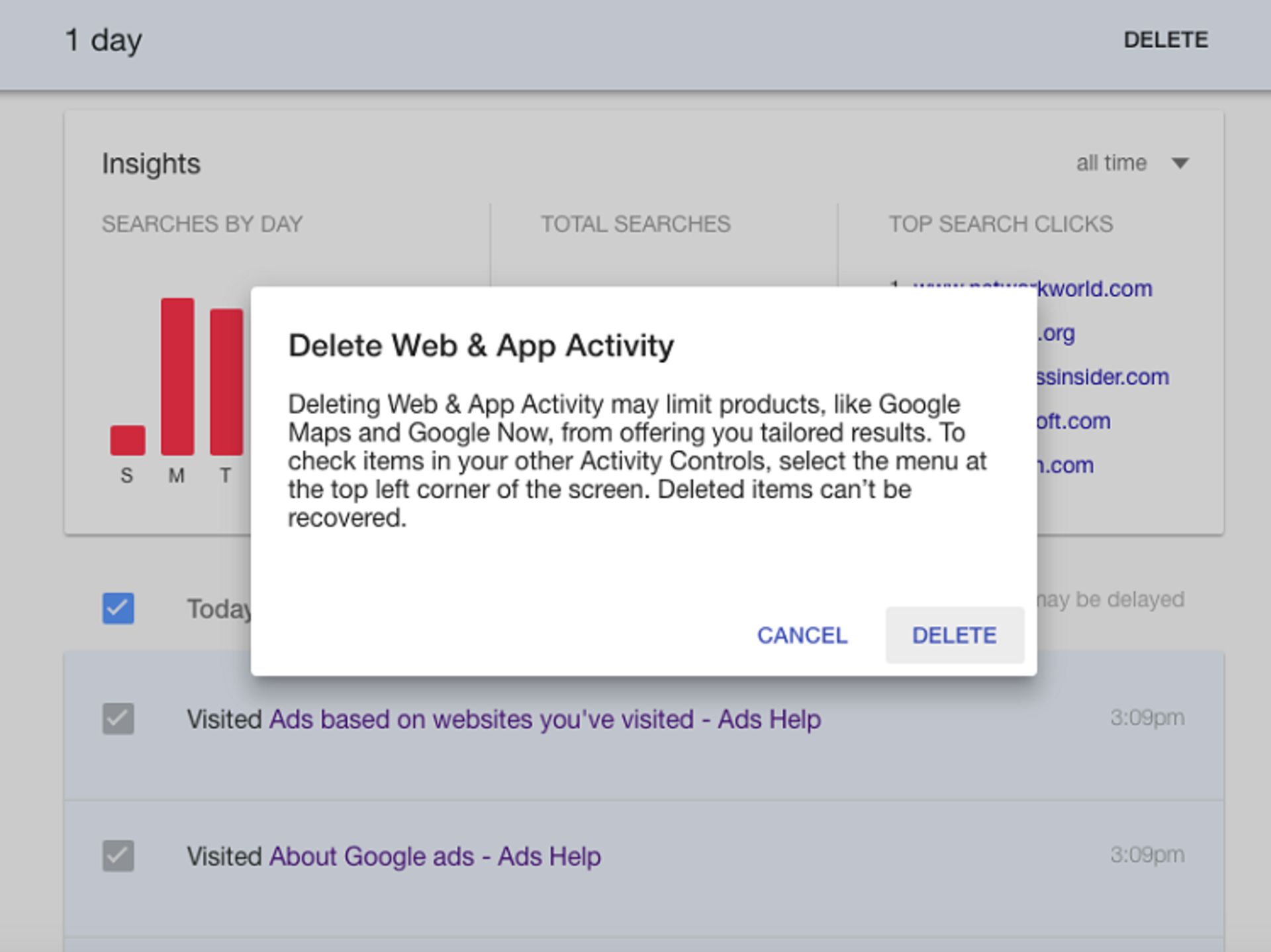اطلاعات گوگل 3