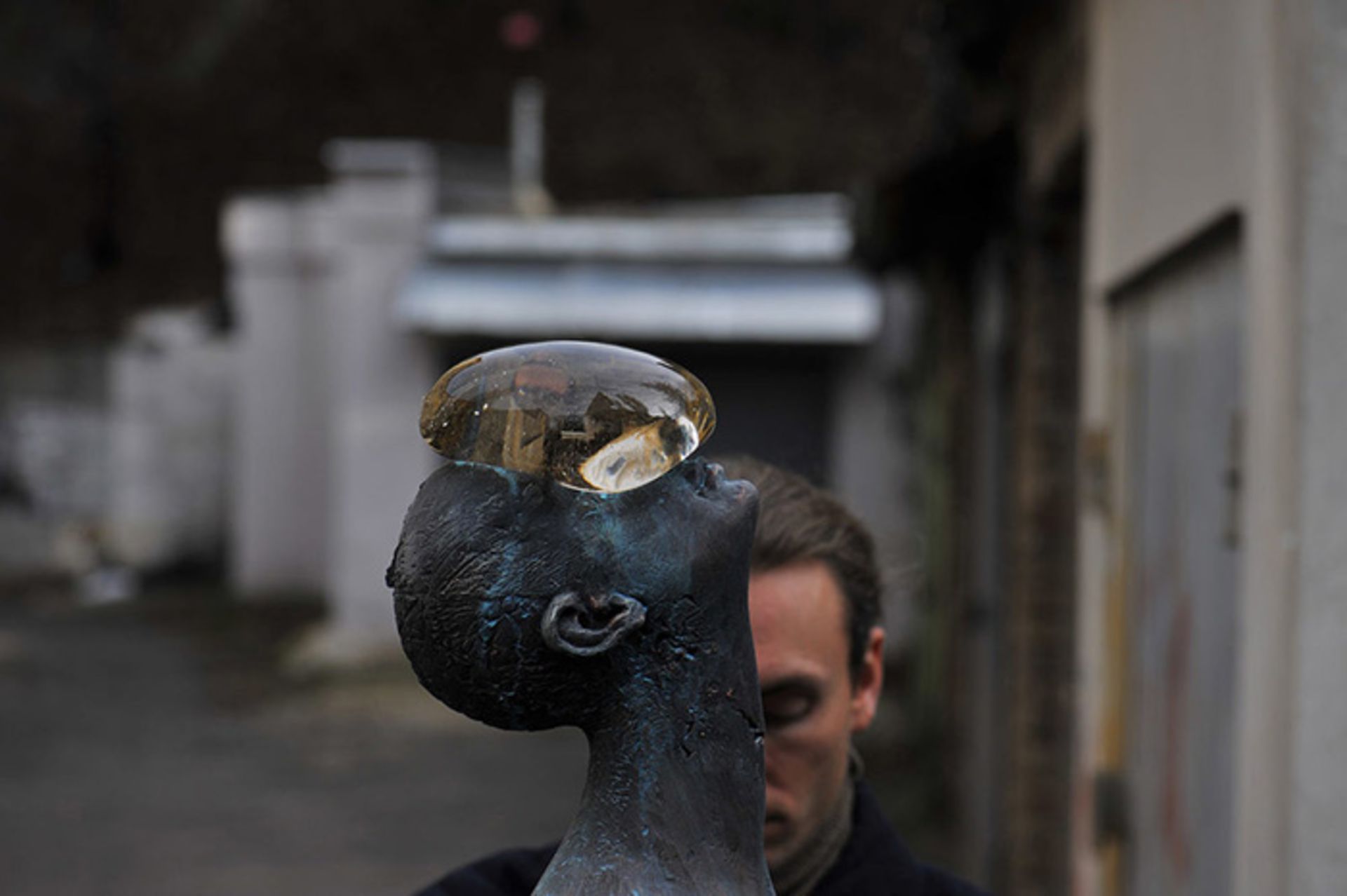 مجسمه باران در شهر کیف