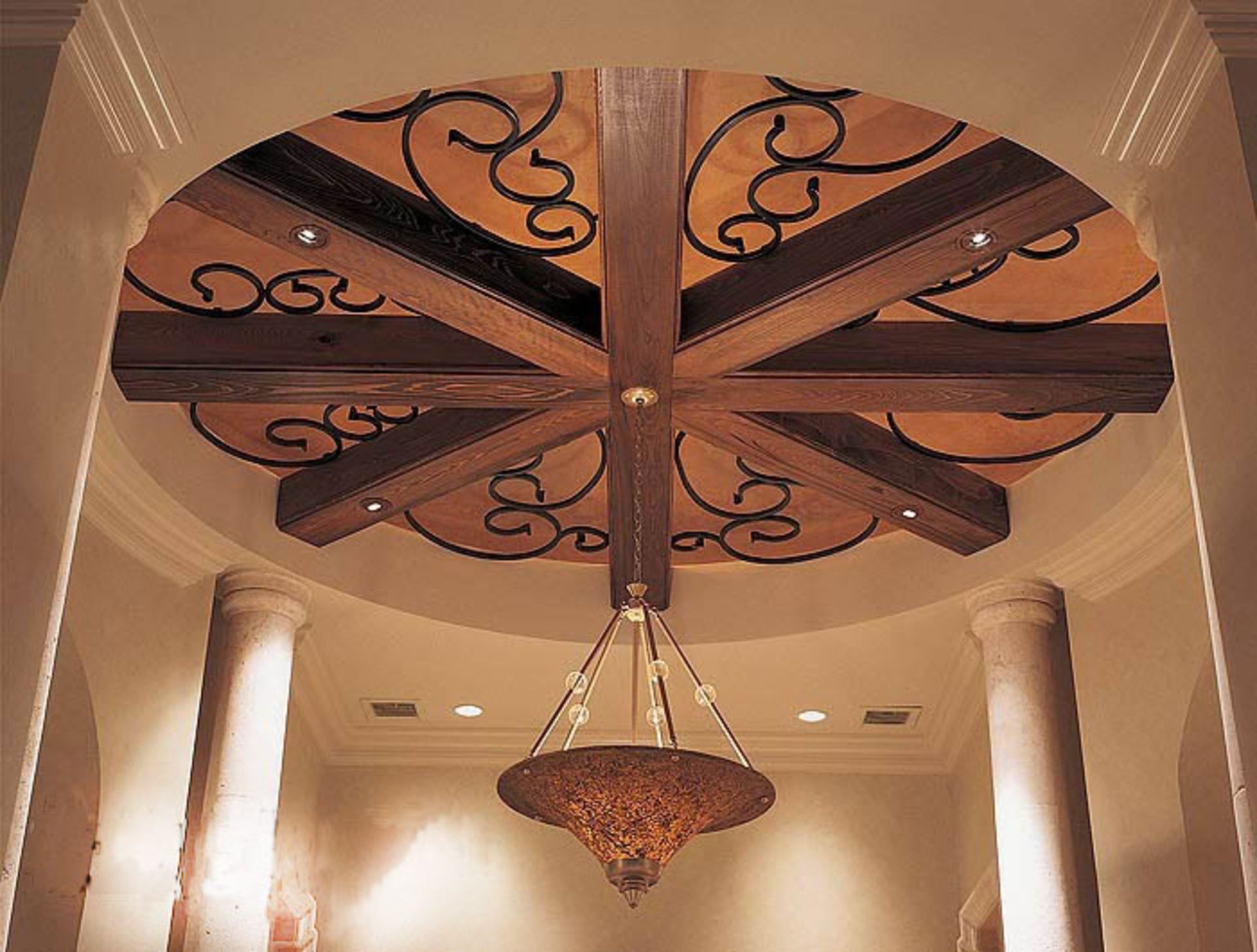 استفاده از چوب در سقف منازل