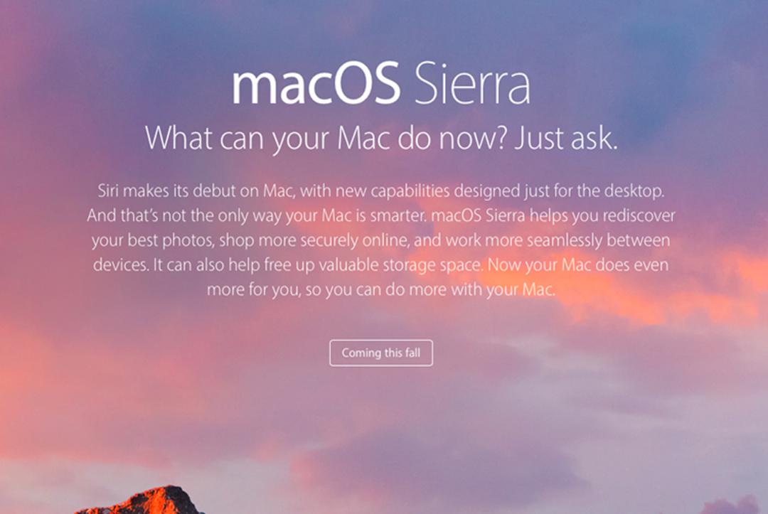 macOS Sierra