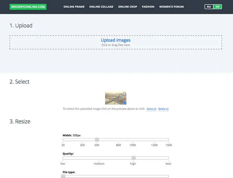 website