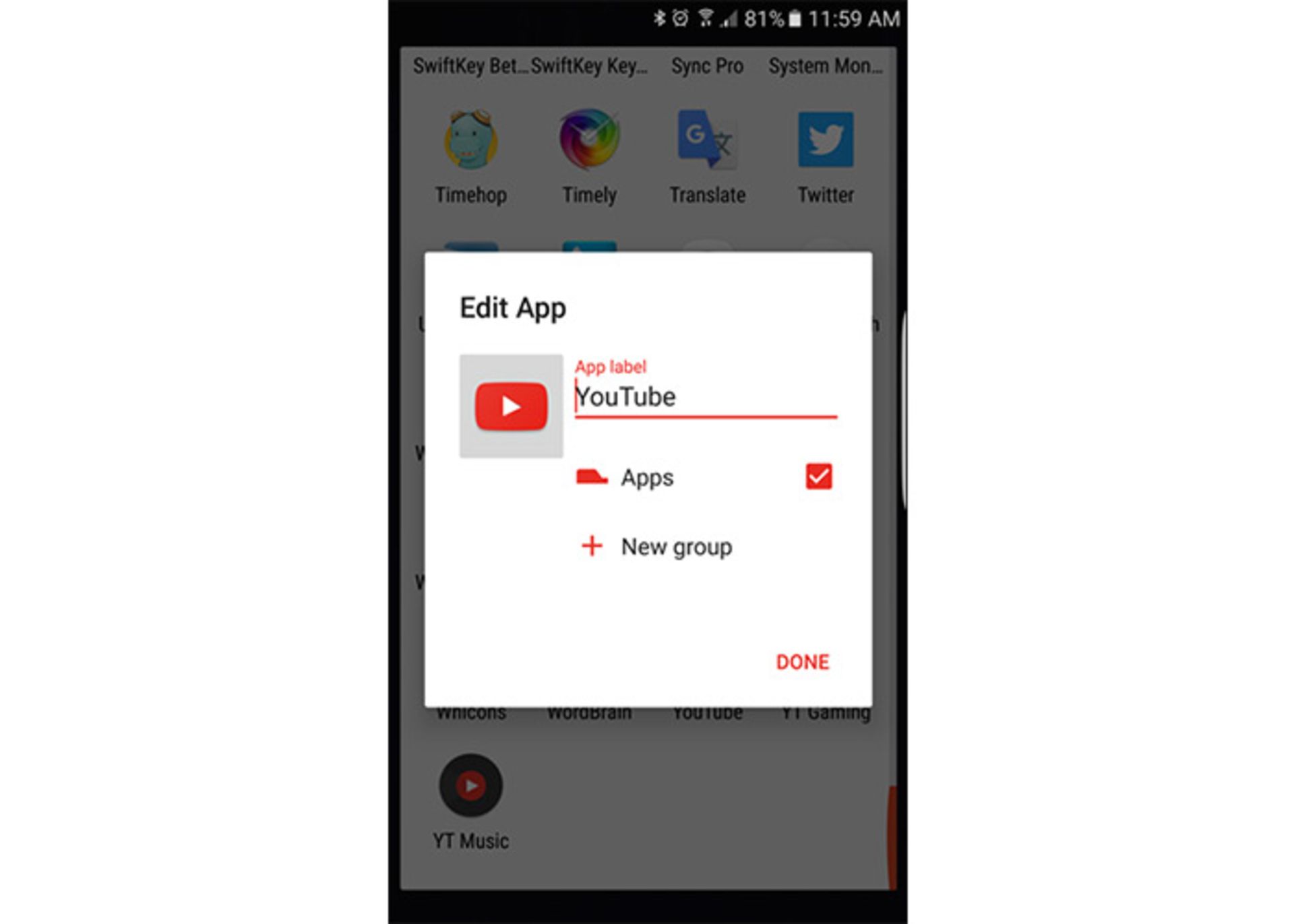 تغییر آیکون اندروید